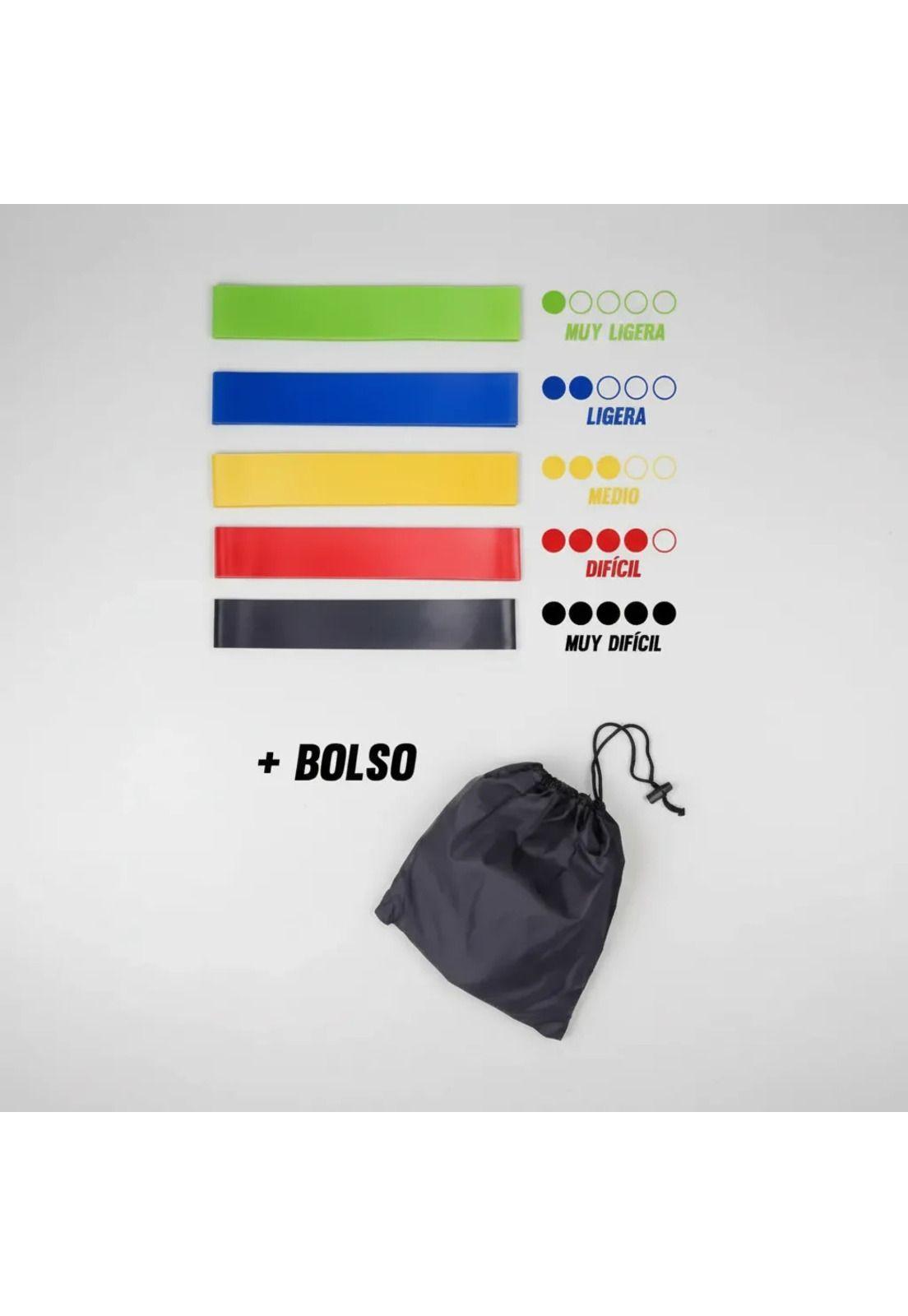 Kit Gym Inicial Guantes + Bandas Elásticas + Toalla Microfib Negro Xl-4