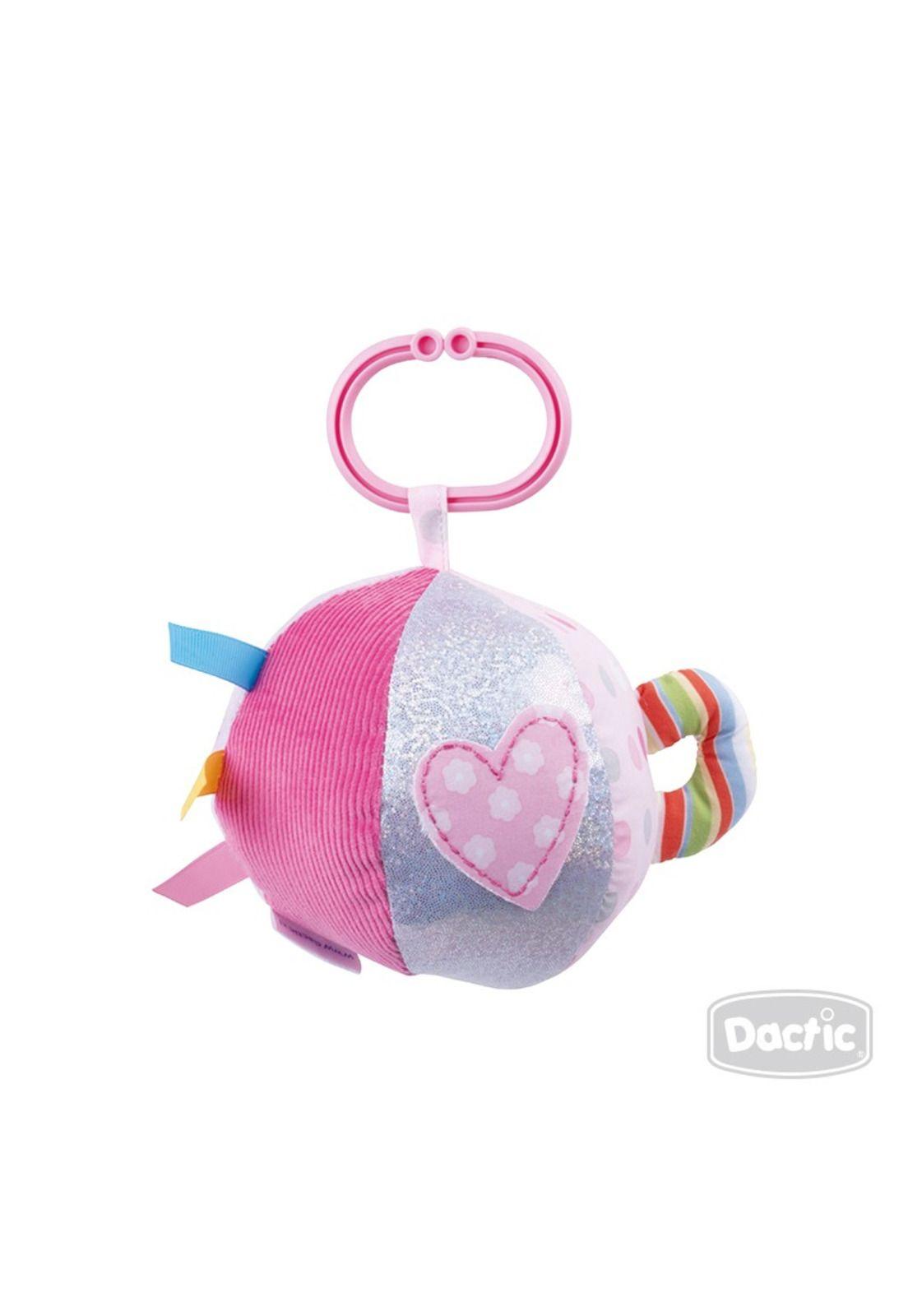 Juguete Sensorial Pelota Interactiva Rosada Texturas Dactic-1