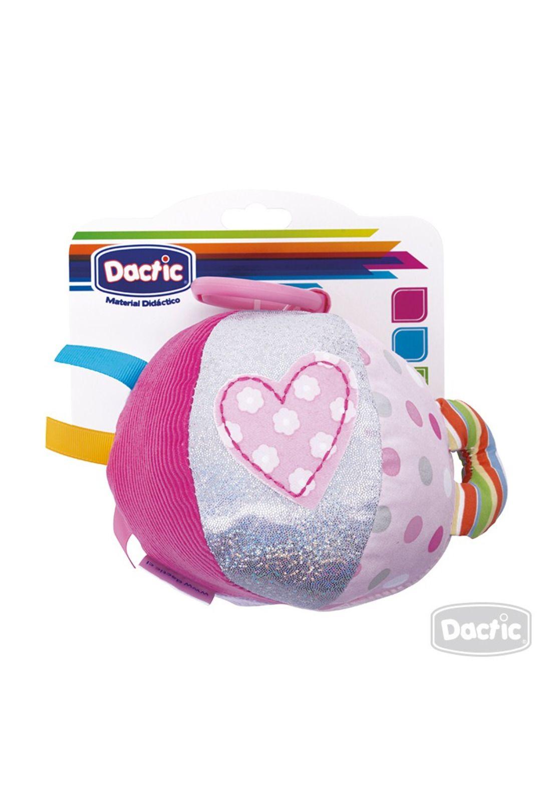 Juguete Sensorial Pelota Interactiva Rosada Texturas Dactic-2