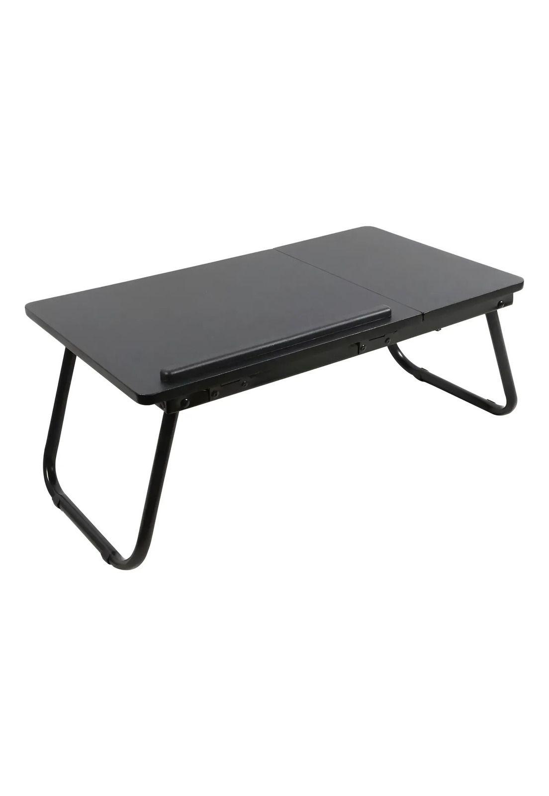Mesa Plegable Elevable Notebook Para Cama O Sofá Negro-2