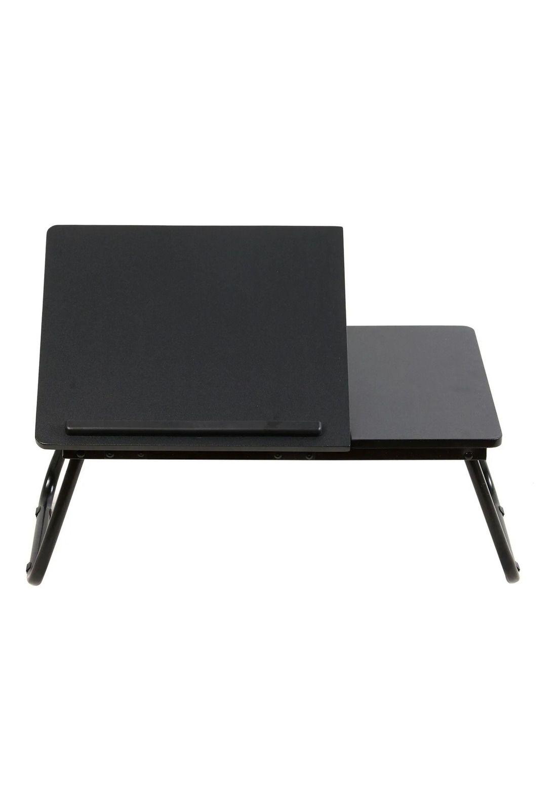 Mesa Plegable Elevable Notebook Para Cama O Sofá Negro-3