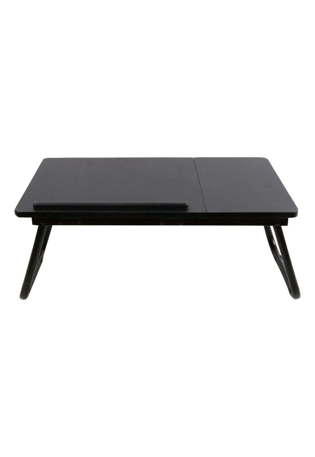 Mesa Plegable Elevable Notebook Para Cama O Sofá Negro-4
