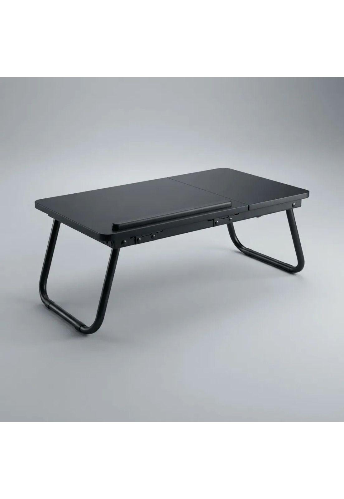 Mesa Plegable Elevable Notebook Para Cama O Sofá Negro-6