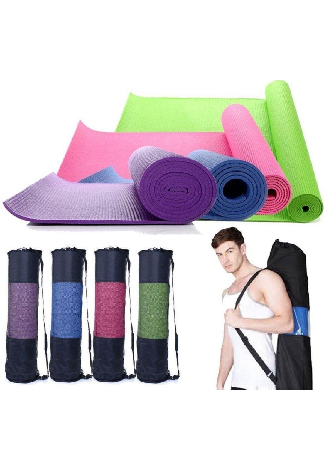 Yoga Mat Colchoneta 6 Mm Bolso + Correa Violeta-1