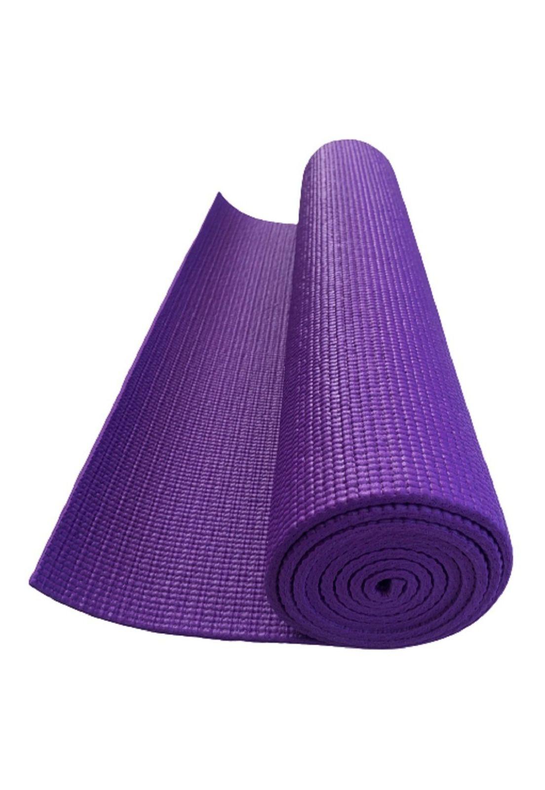 Yoga Mat Colchoneta 6 Mm Bolso + Correa Violeta-0