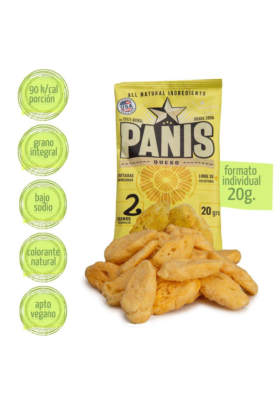 Panis 20g Sabor Queso Snack Saludable Fuerza Natural-2