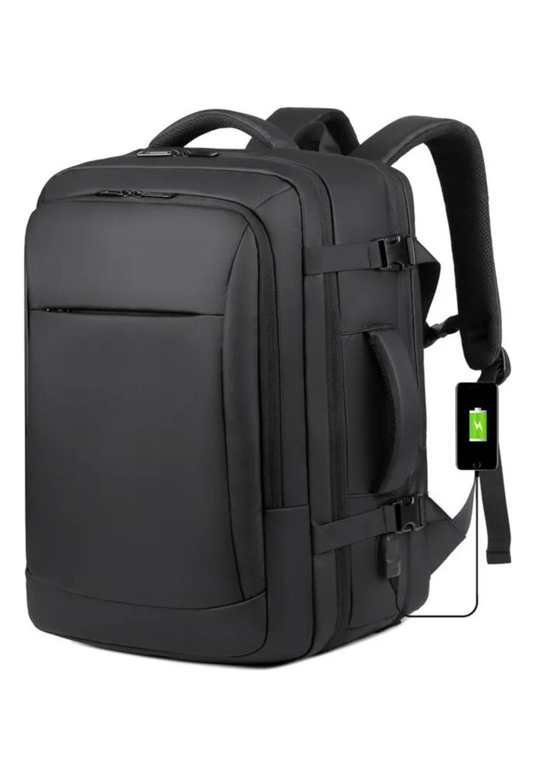 Mochila Maleta Antirrobo Impermeable Expansible 38l Usb-4
