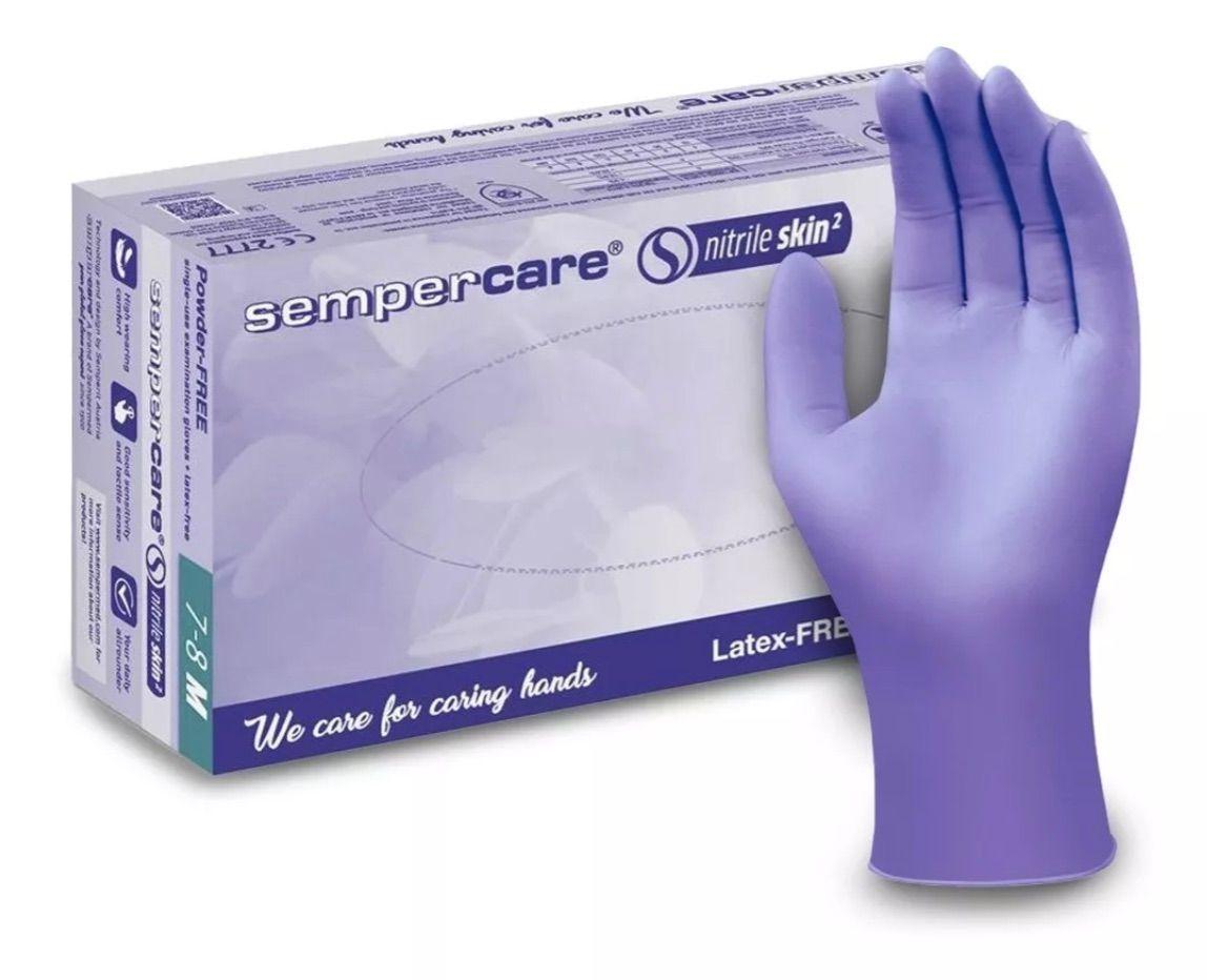 Guantes De Nitrilo Caja 100 Unidades Talla S. Certificados-0