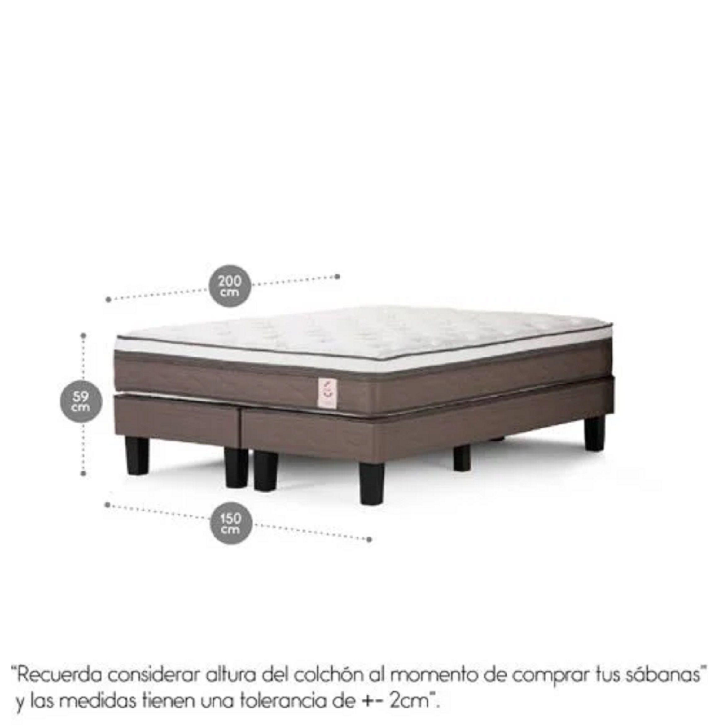 Cama Europea Rosen New Style 6 2 Plazas BD-3