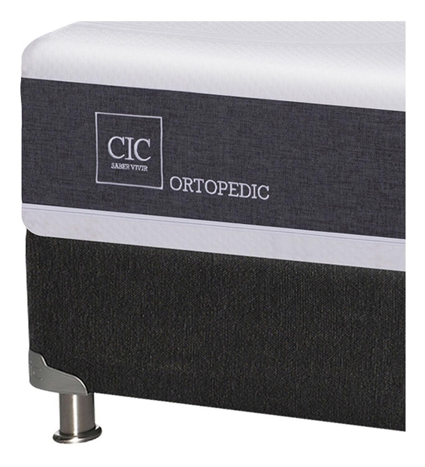 Box Spring Cic Ortopedic 2 Plazas Base Dividida-2