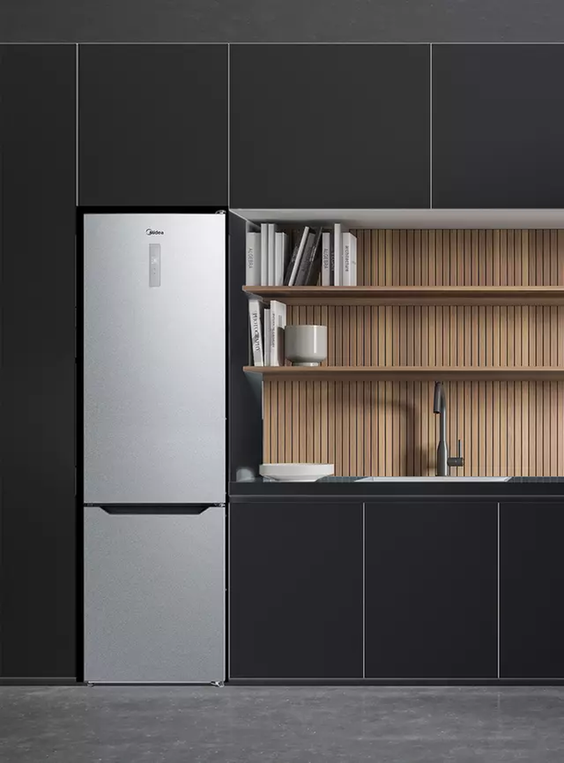 Refrigerador Midea Bottom Freezer No Frost 330 Litros MDRB489MTE50-3