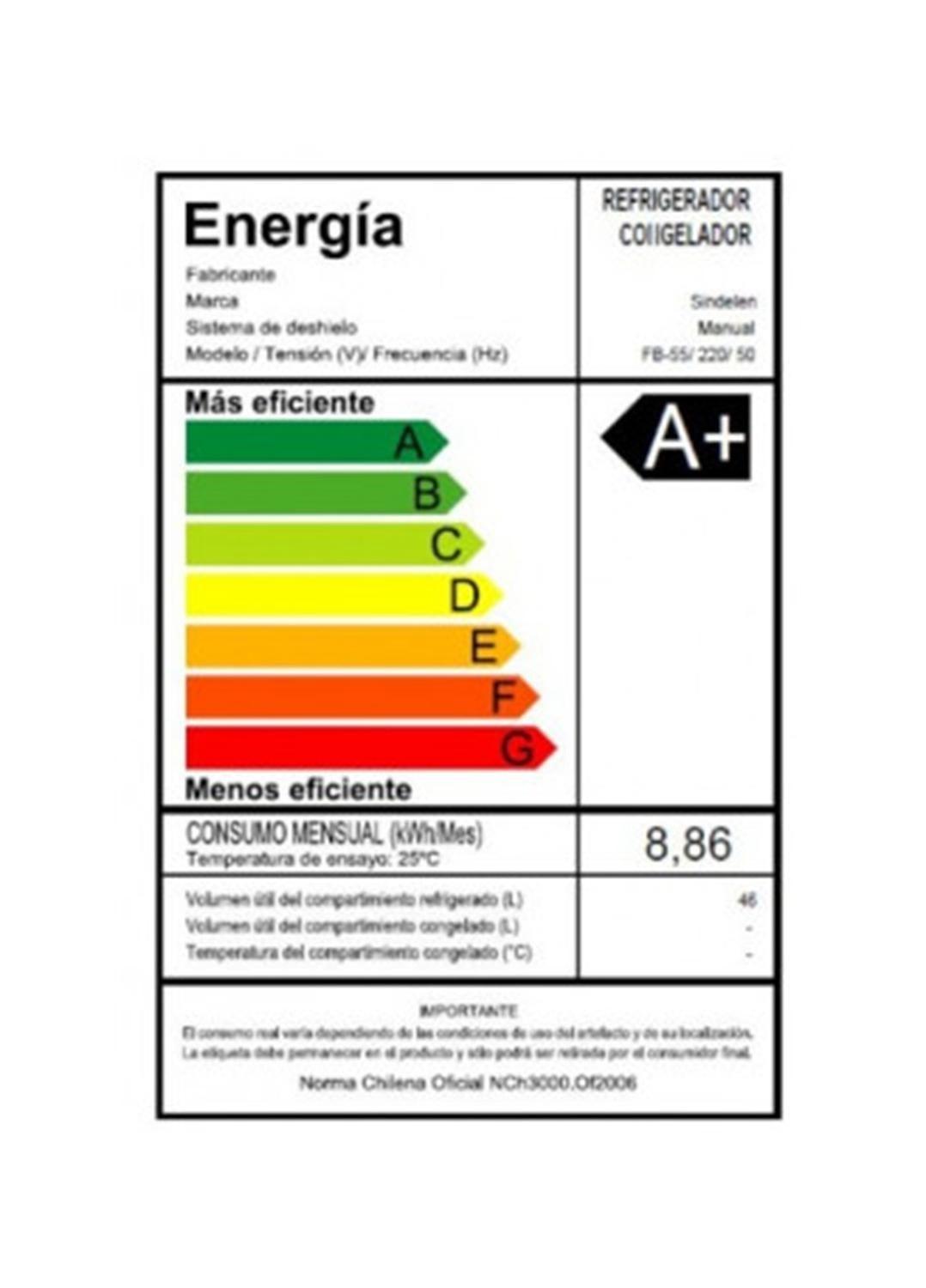 Frigobar Sindelen Fb-55bl 46 Lts-4