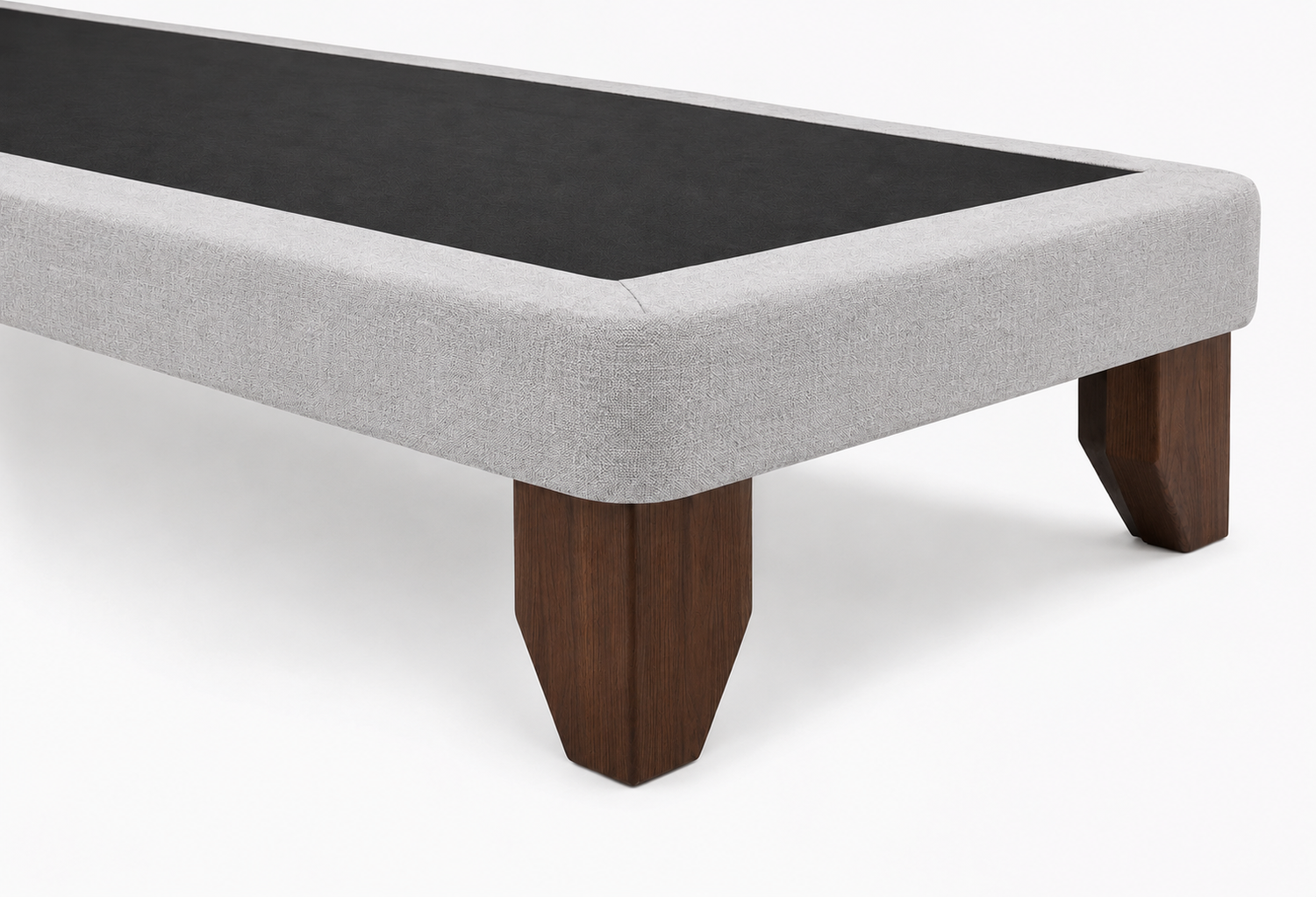 Base De Cama Europea 2 Plazas Base Dividida 200 cm Gris Claro-3