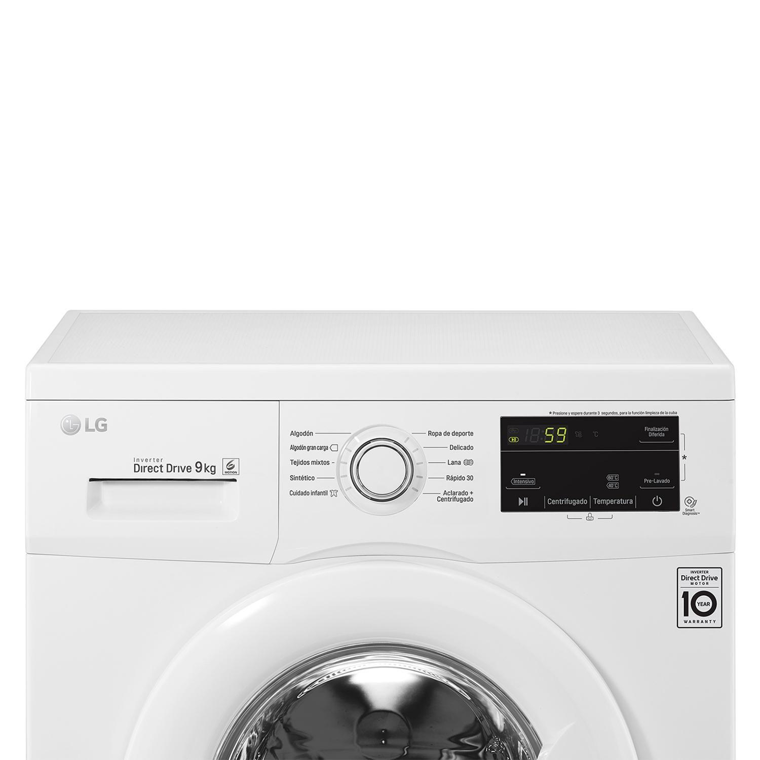 Lavadora Automática LG Frontal 9 Kg Wm9We6.Abwpe-7