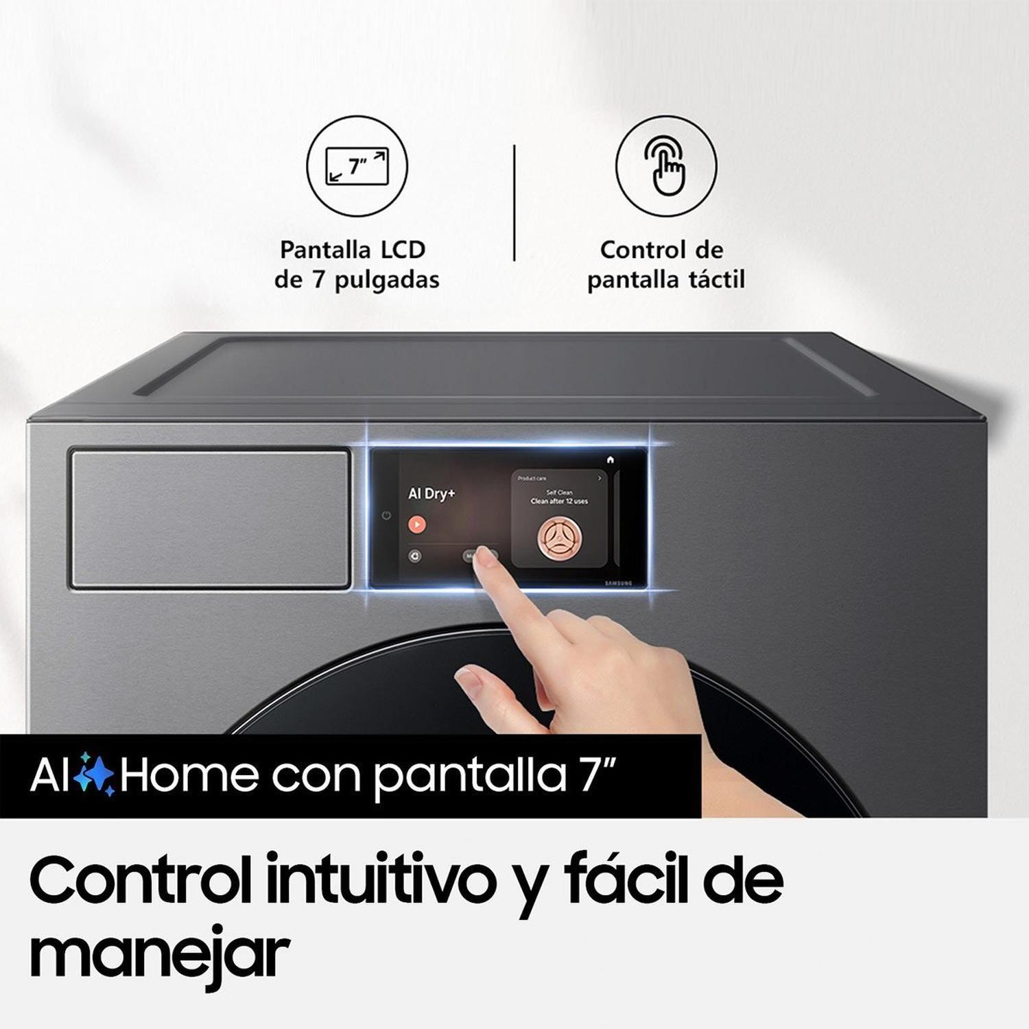 Secadora Samsung DV90F17CDSZS Carga Frontal 17 kg Gris-7