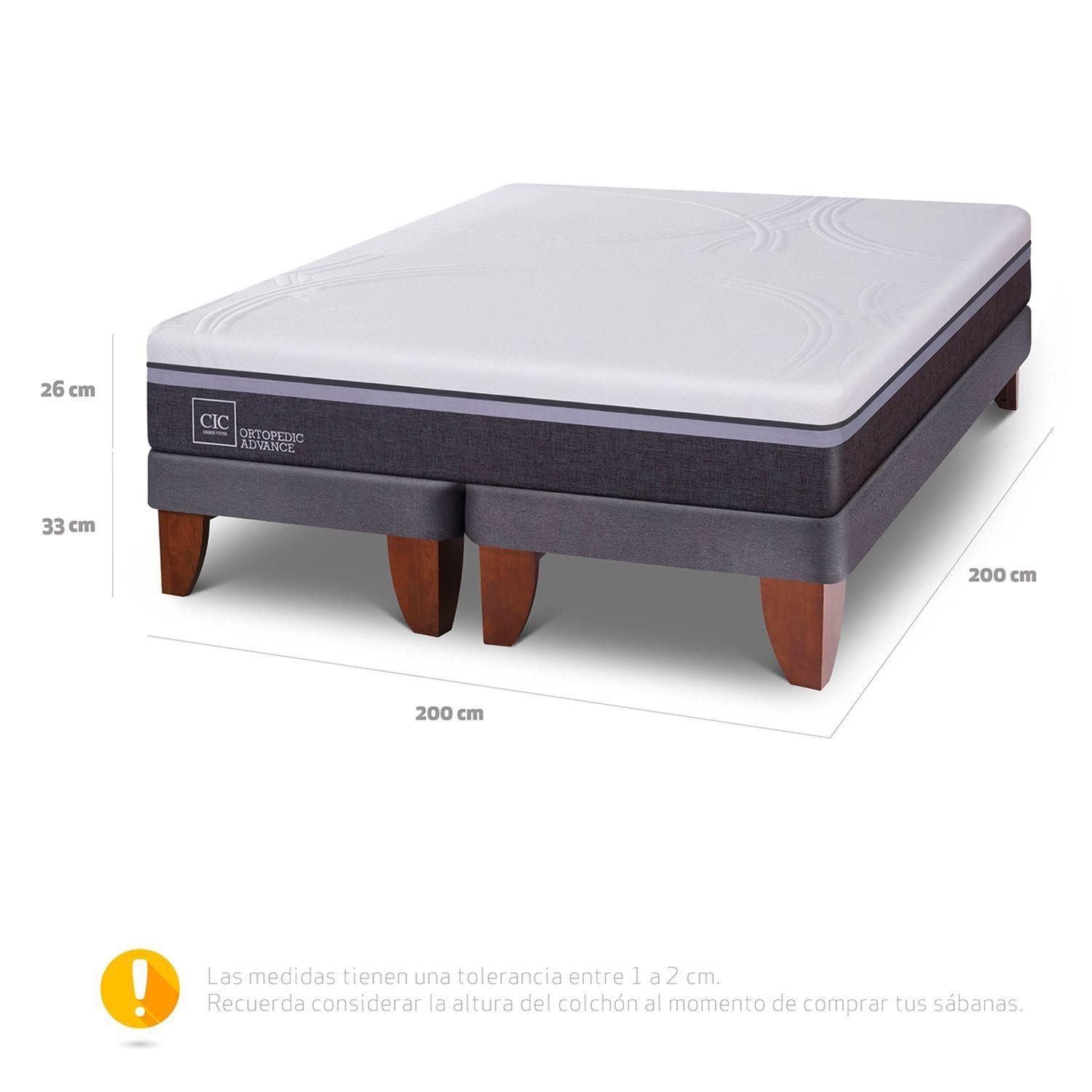 Cama Europea CIC Ortopedic Advance Super King X 2.00Mt Base Dividida-8