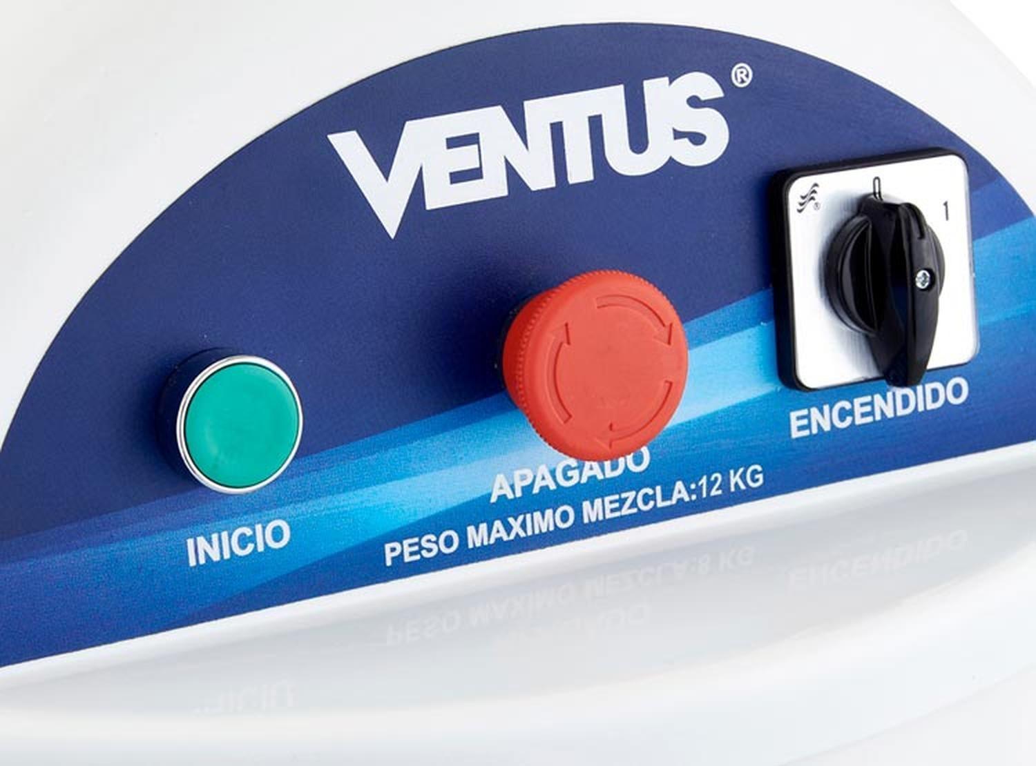 Amasadora Industrial Ventus VAM-30 12 kg 1.5 kW Blanco-3