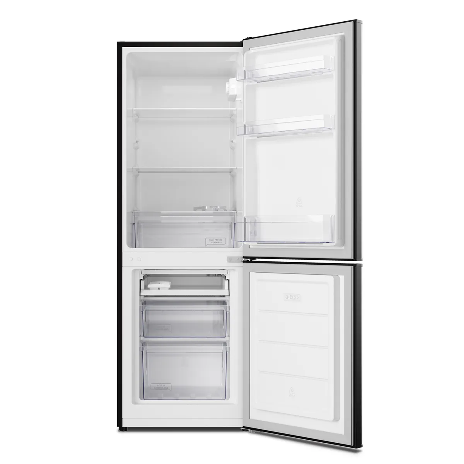 Refrigerador Mademsa 173L Frío Directo Bottom Freezer MED165B Negro-3