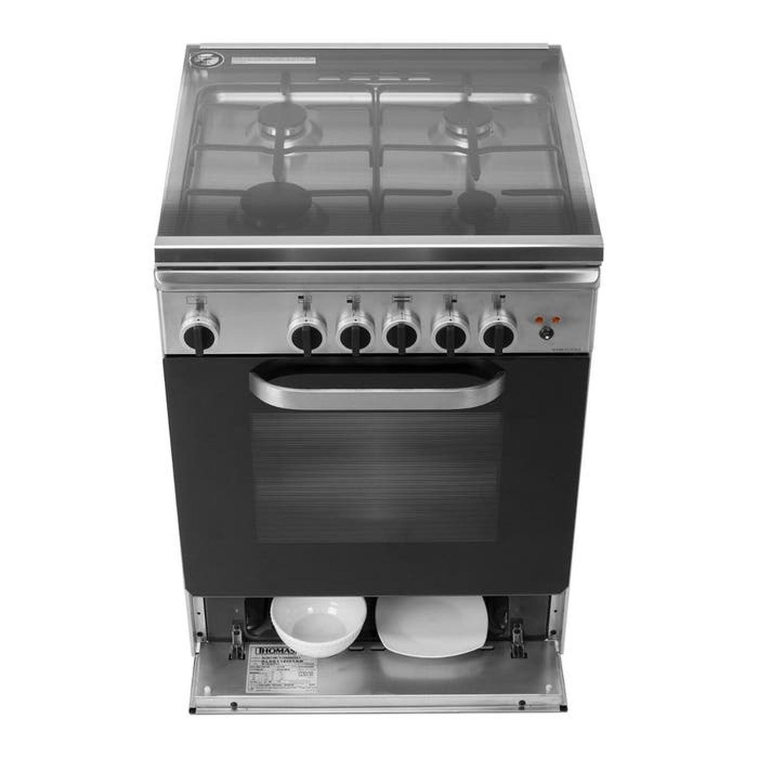 Cocina a Gas Thomas 4 Platos con Horno 70 Litros Acero Florencia 1 AL6611EI-2