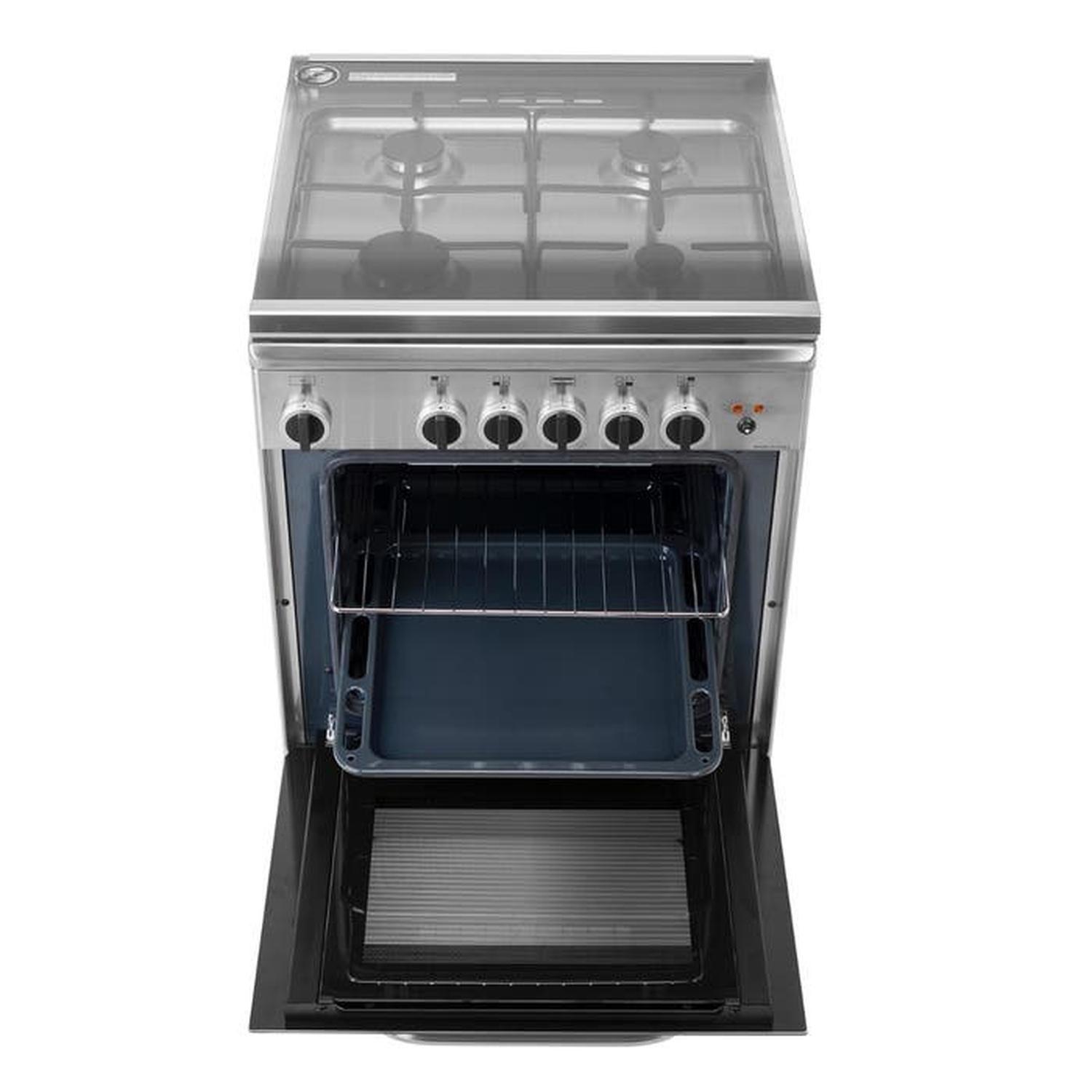 Cocina a Gas Thomas 4 Platos con Horno 70 Litros Acero Florencia 1 AL6611EI-4