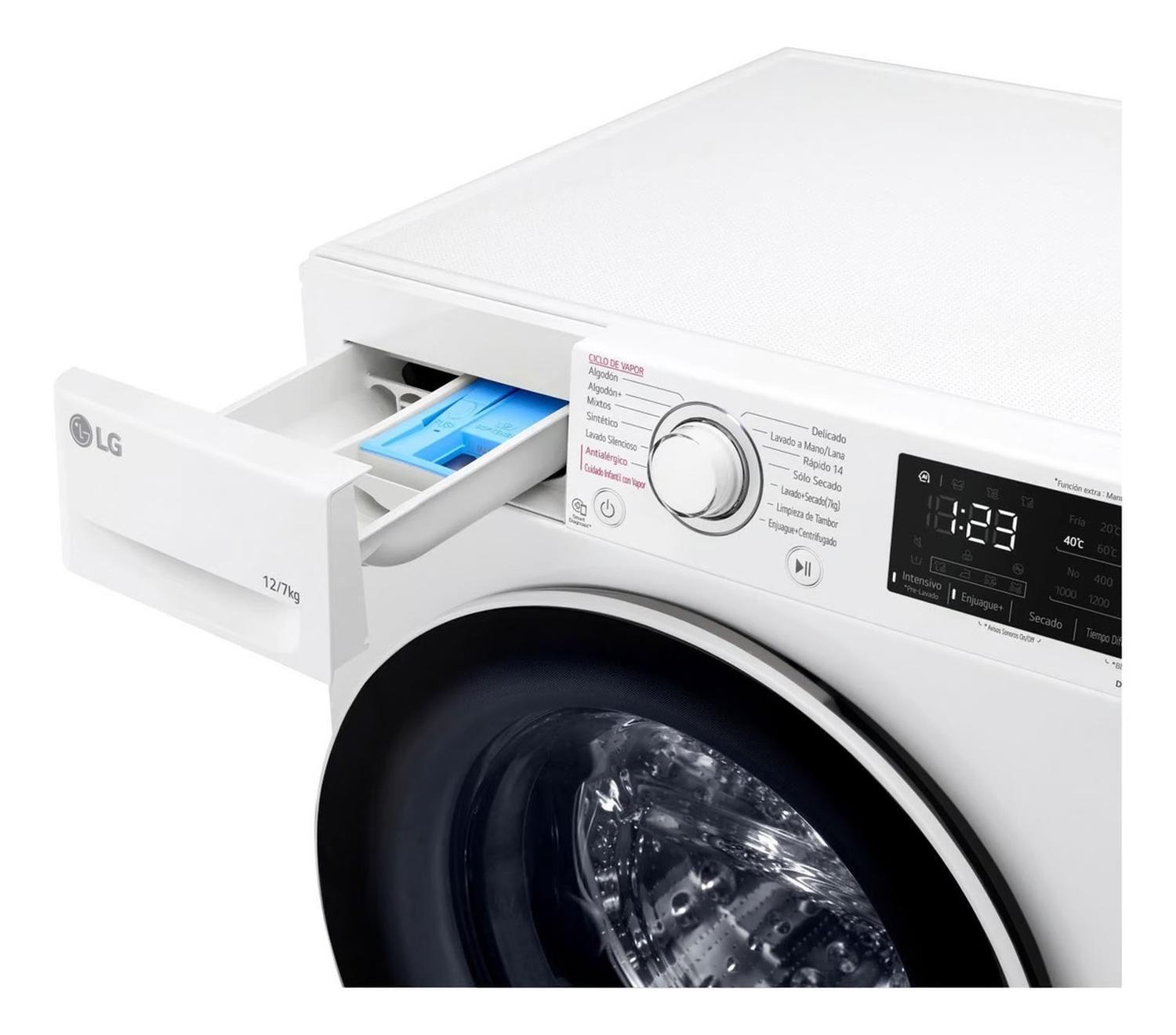 Lavadora Secadora LG 12 Kg-7 Kg Inverter Wd12wvc5s6-4
