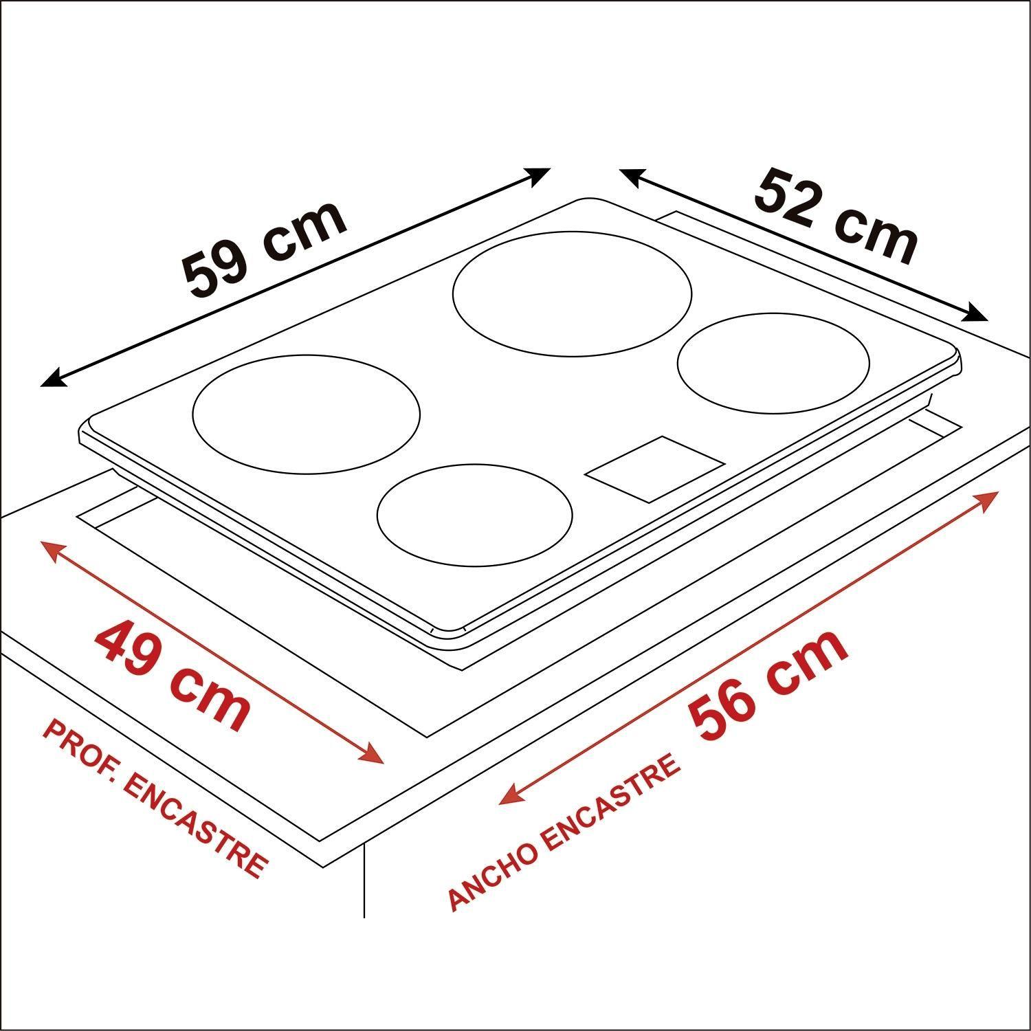 Encimera De Inducción Eléctrica Sindelen Cei-4602ng-4
