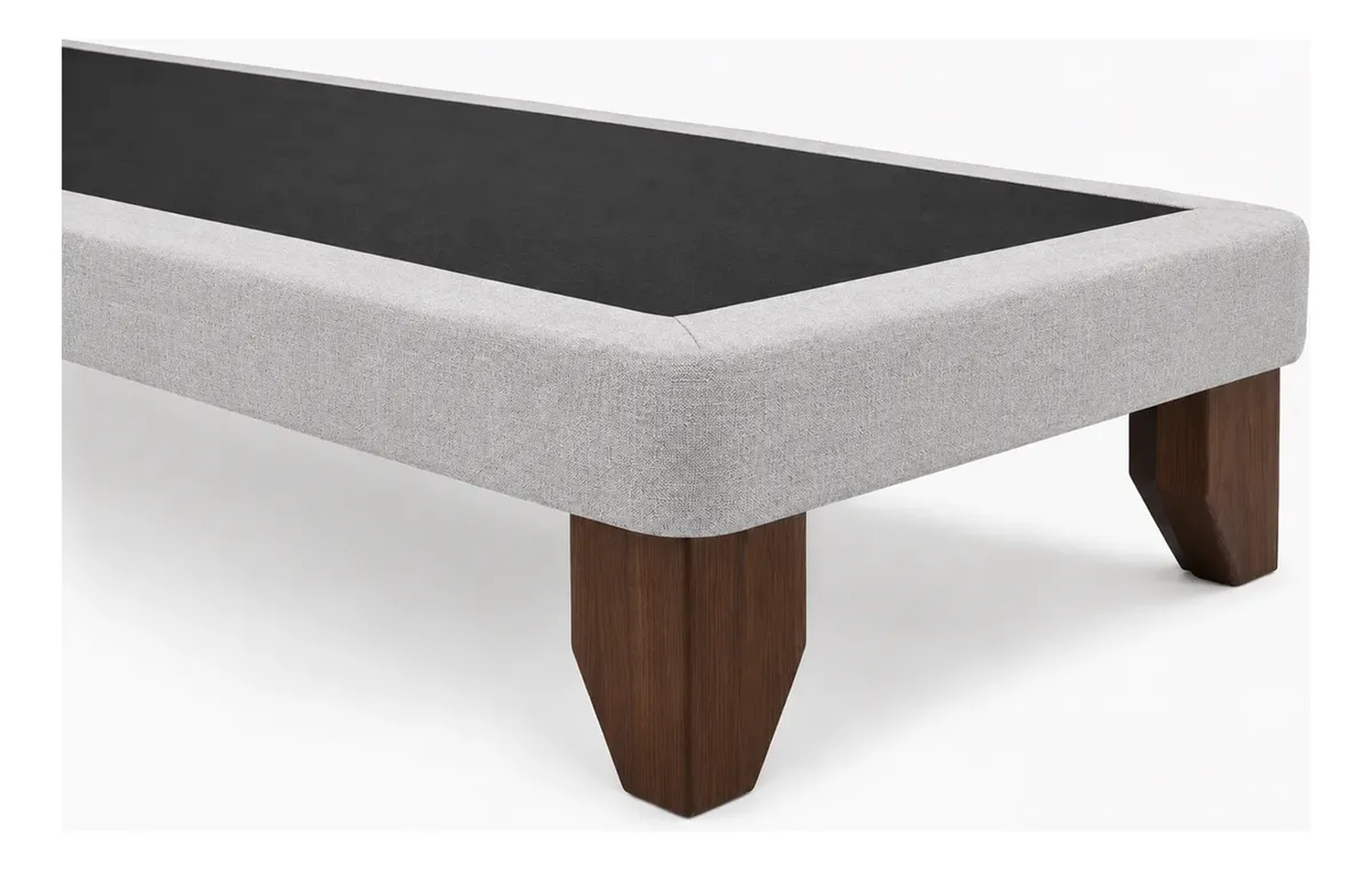 Base Cama Europea King Dividida Gris Claro 180x200 Cm-2