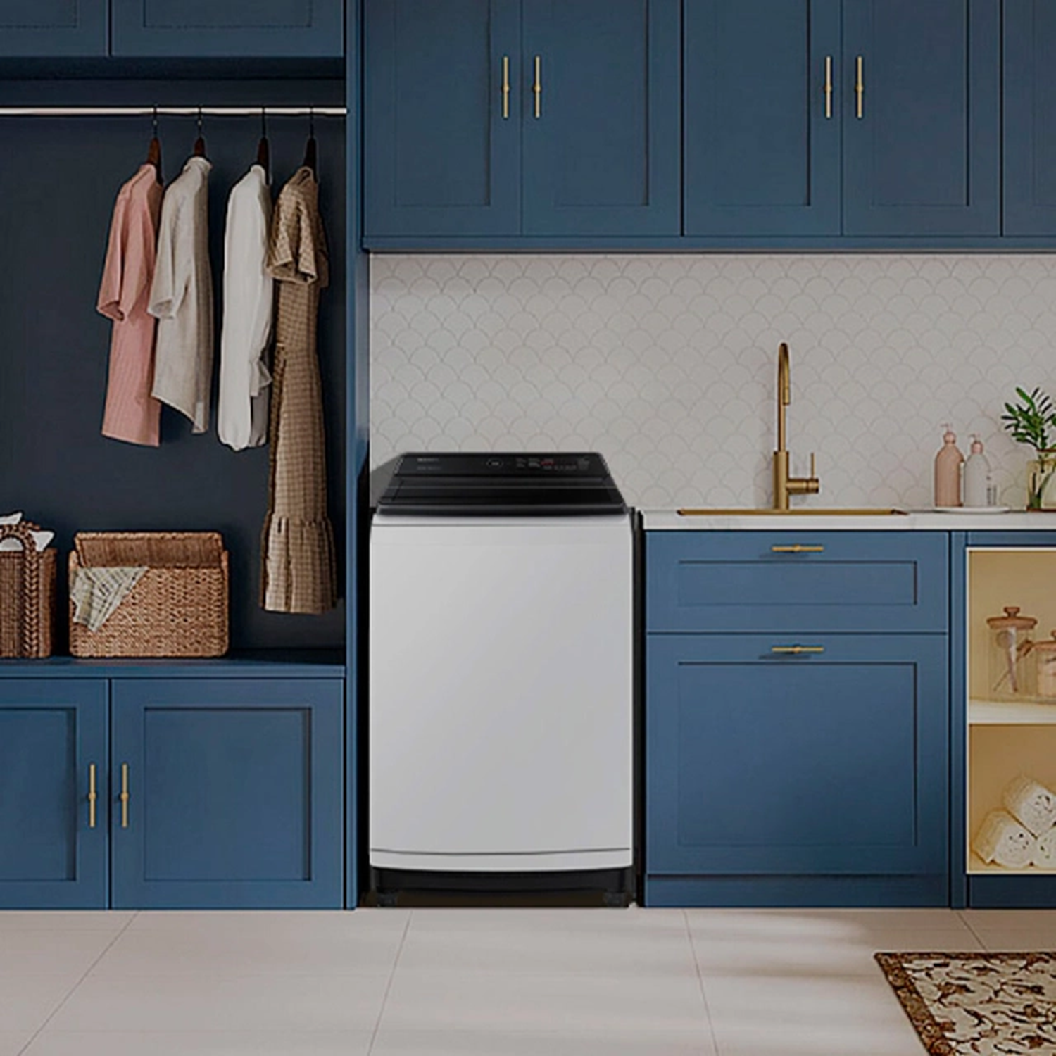 Lavadora Samsung Carga Superior 19 Kg con Eco Bubble WA19CG6441BW Blanco-3