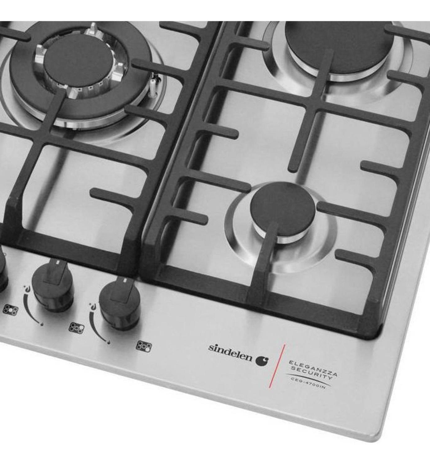 Encimera A Gas 5 Quemadores Sindelen Ceg-4700in-3