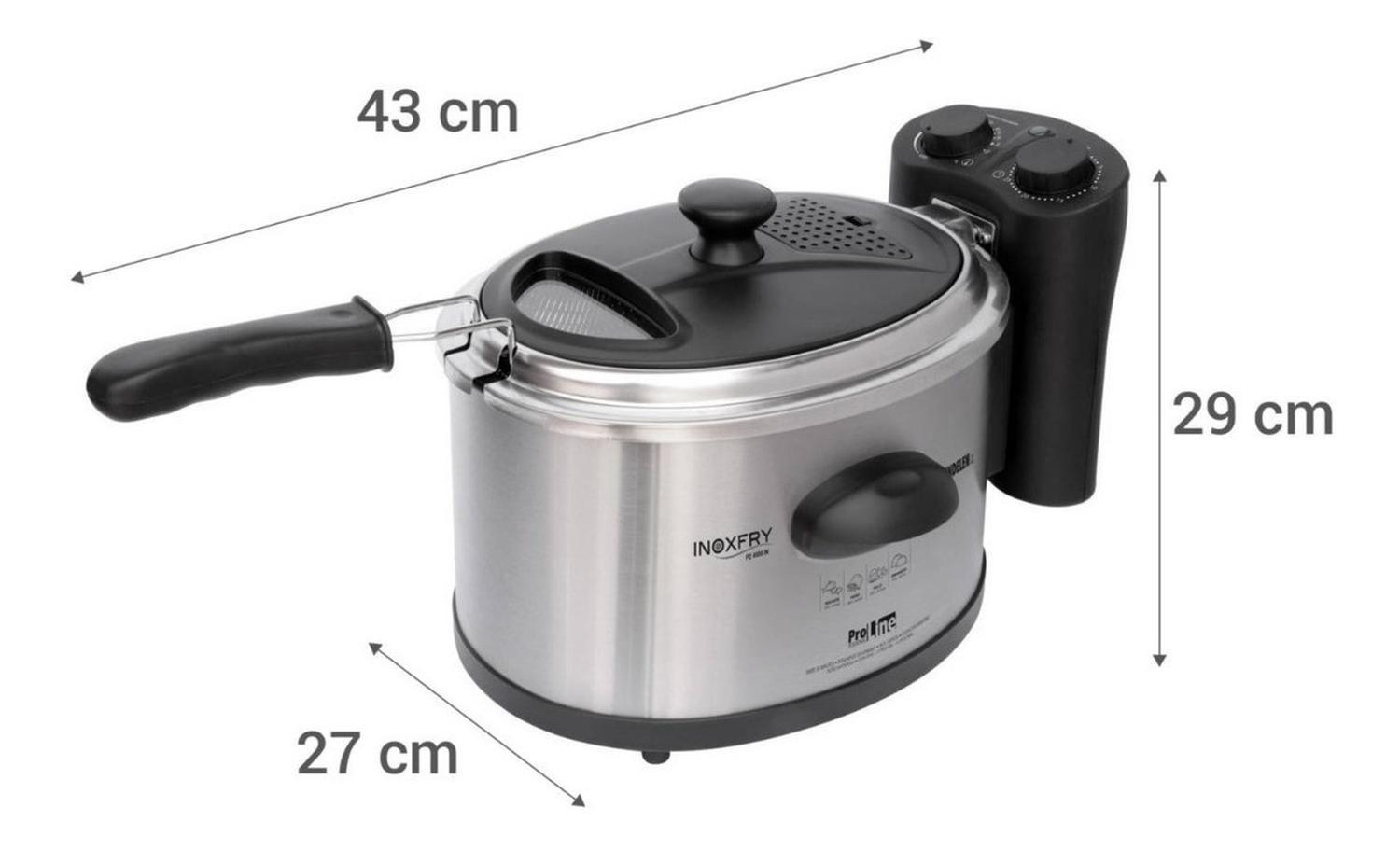 Freidora Eléctrica Sindelen Fe-4000in 4l-6