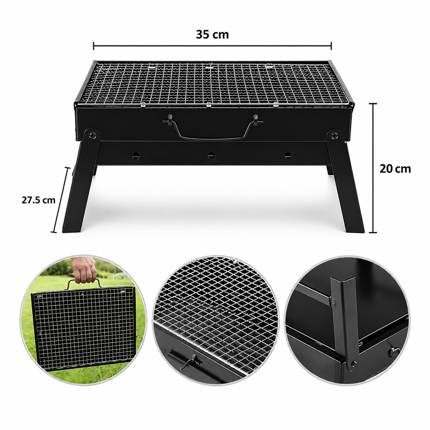 Parrillera (Asador) a Carbón Plegable HZA-28-2