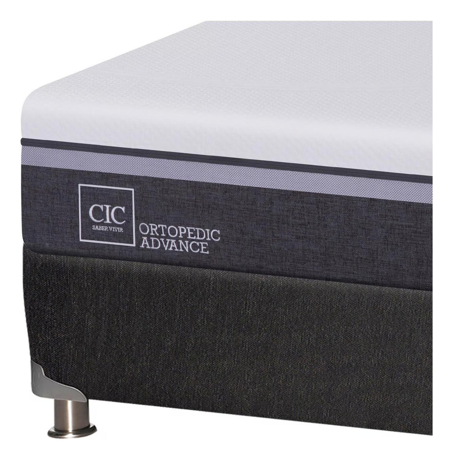 Box Spring Cic Ortopedic Advance 2 Plazas Base Dividida-2