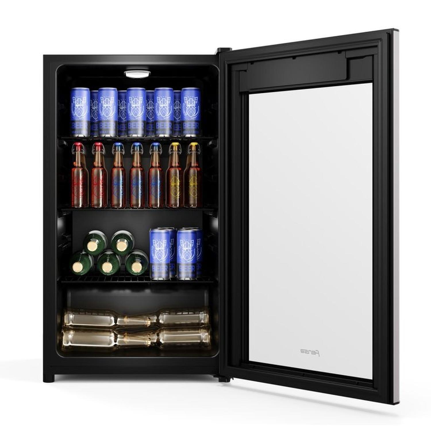 Beer Cooler Fensa 96L Multipropósito, Panel Digital y Luz LED BCG96 Negra-4