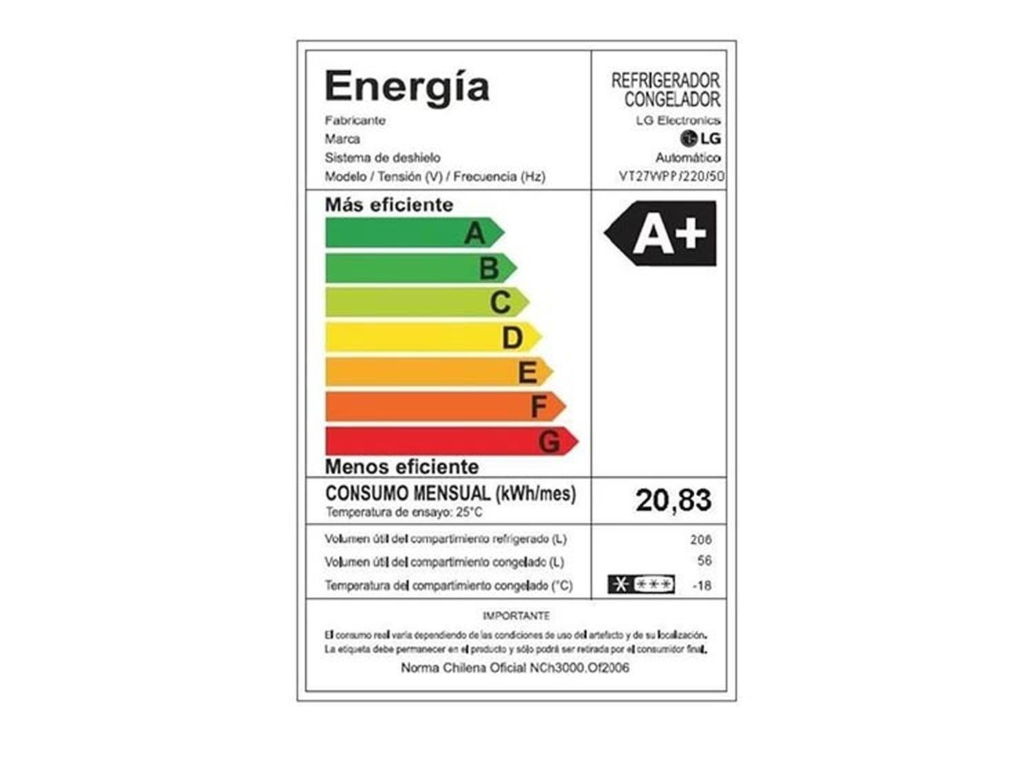 Refrigerador LG No Frost Vt27wpp Smart Inverter-5