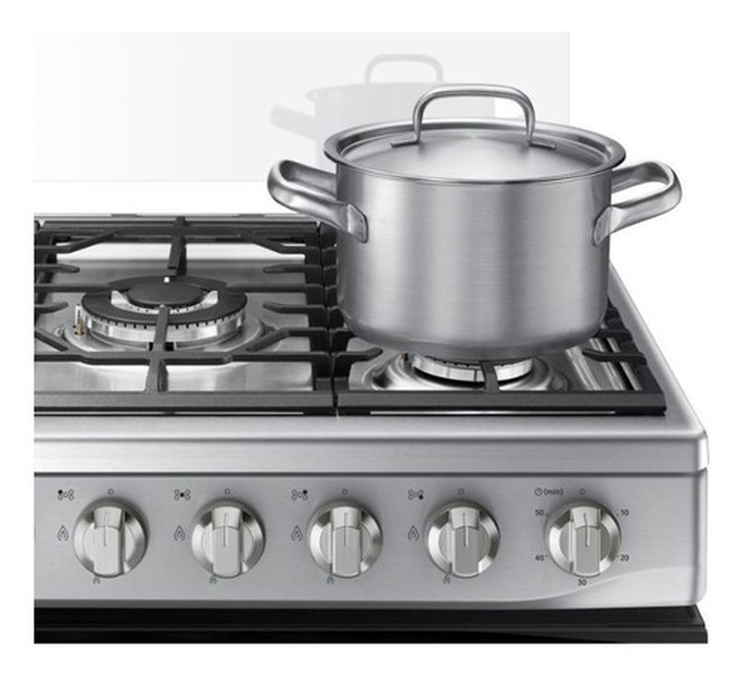 Cocina Gas Samsung 5 Quemadores Nx52a7422cszs-4