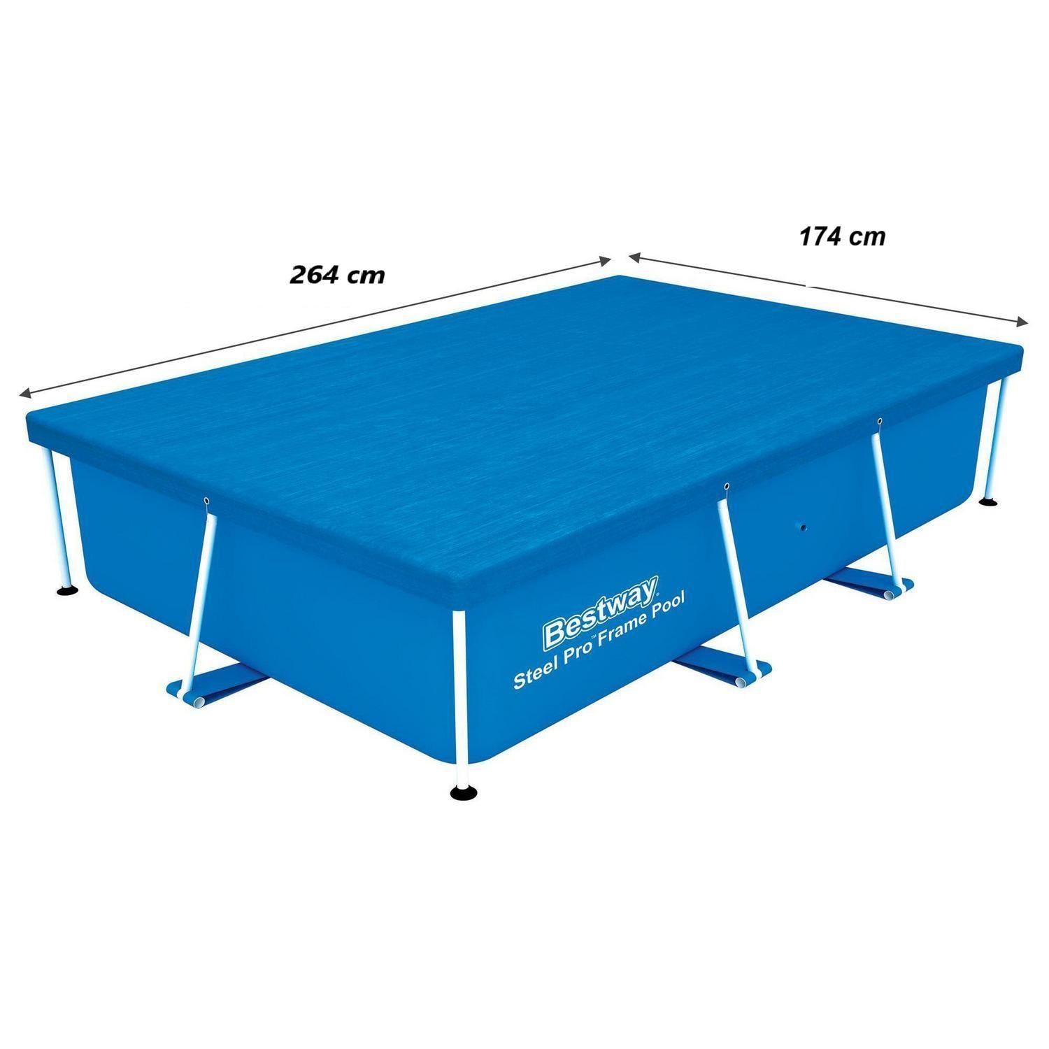 Cobertor Para Piscina Rectangular Bestway 264x174 cm-3