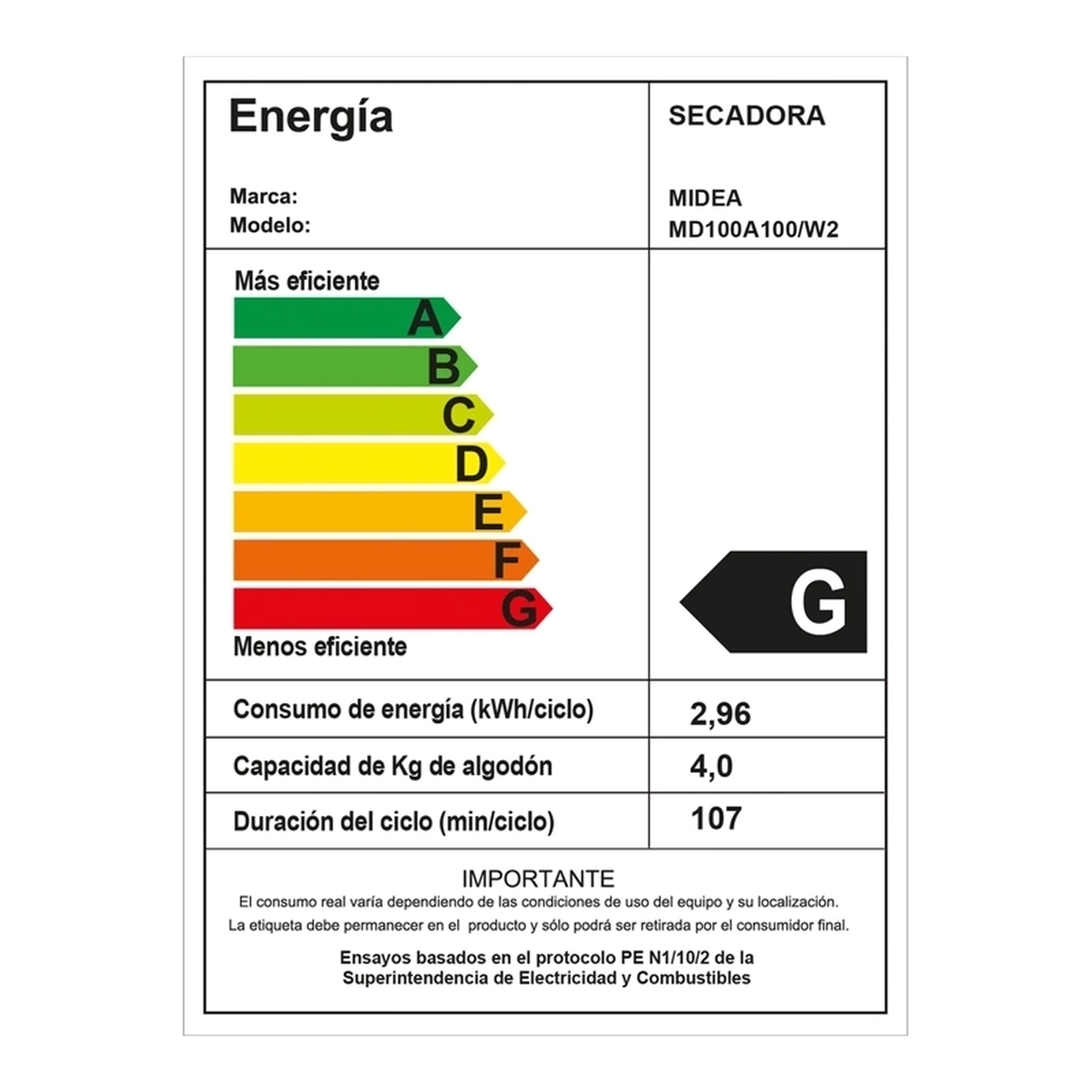 Secadora Midea MD100A100/W2 10 Kg-5