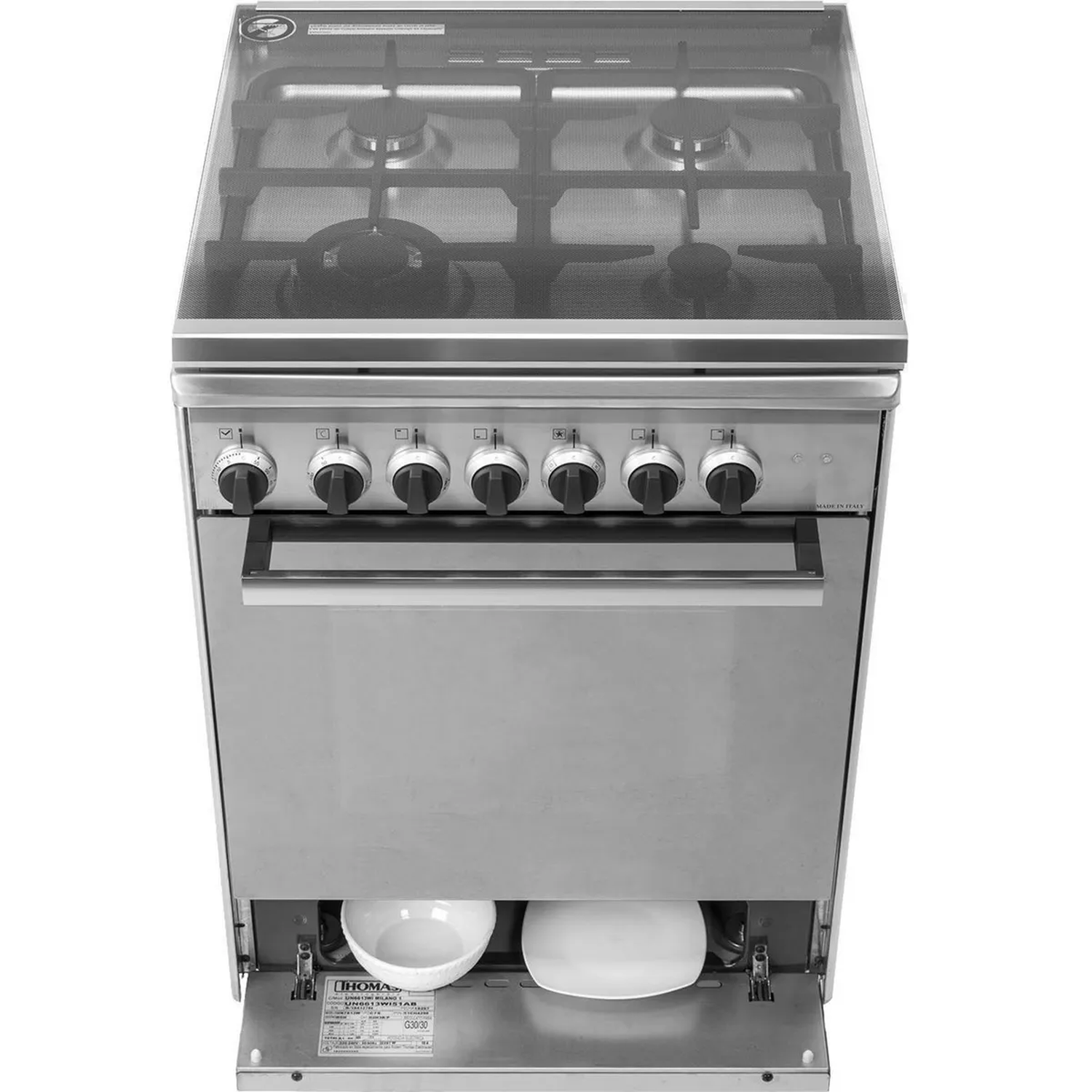 Cocina a Gas Thomas Milano 1 UN6613WI 4 Quemadores-4