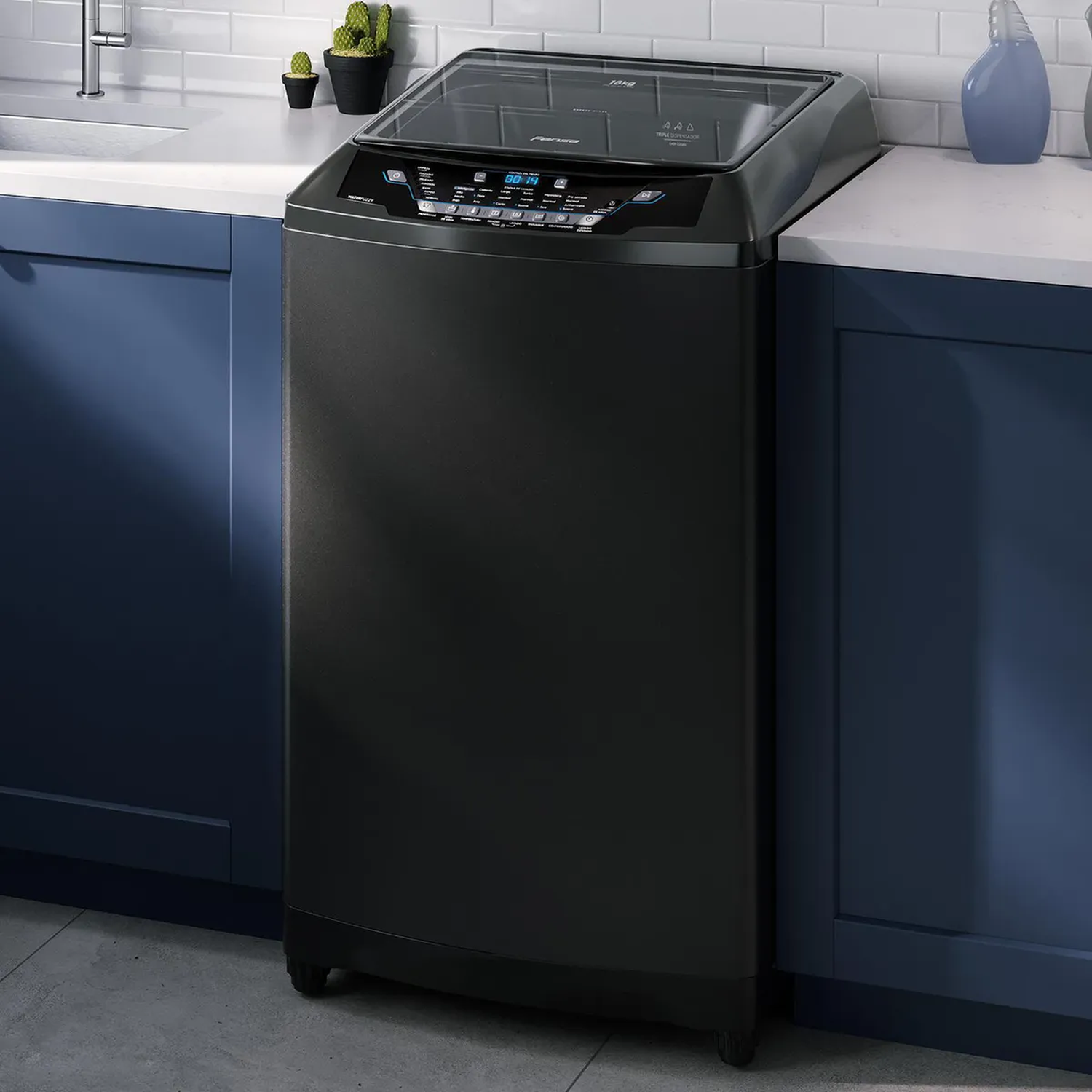 Lavadora Fensa Premium Care 18 onix 18 kg-1