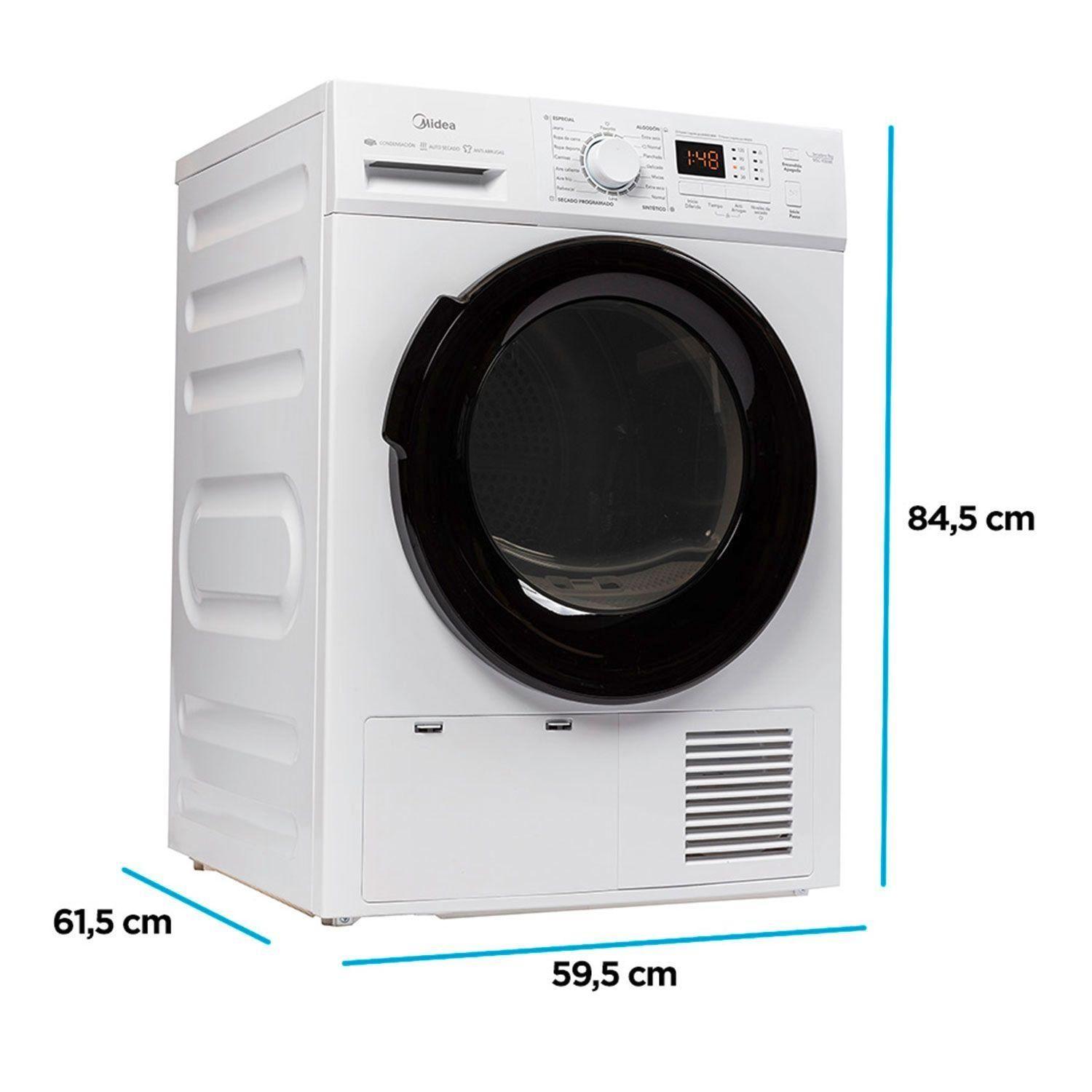 Secadora Eléctrica De Condensacion 9 Kg Msc-90B08E Midea-9