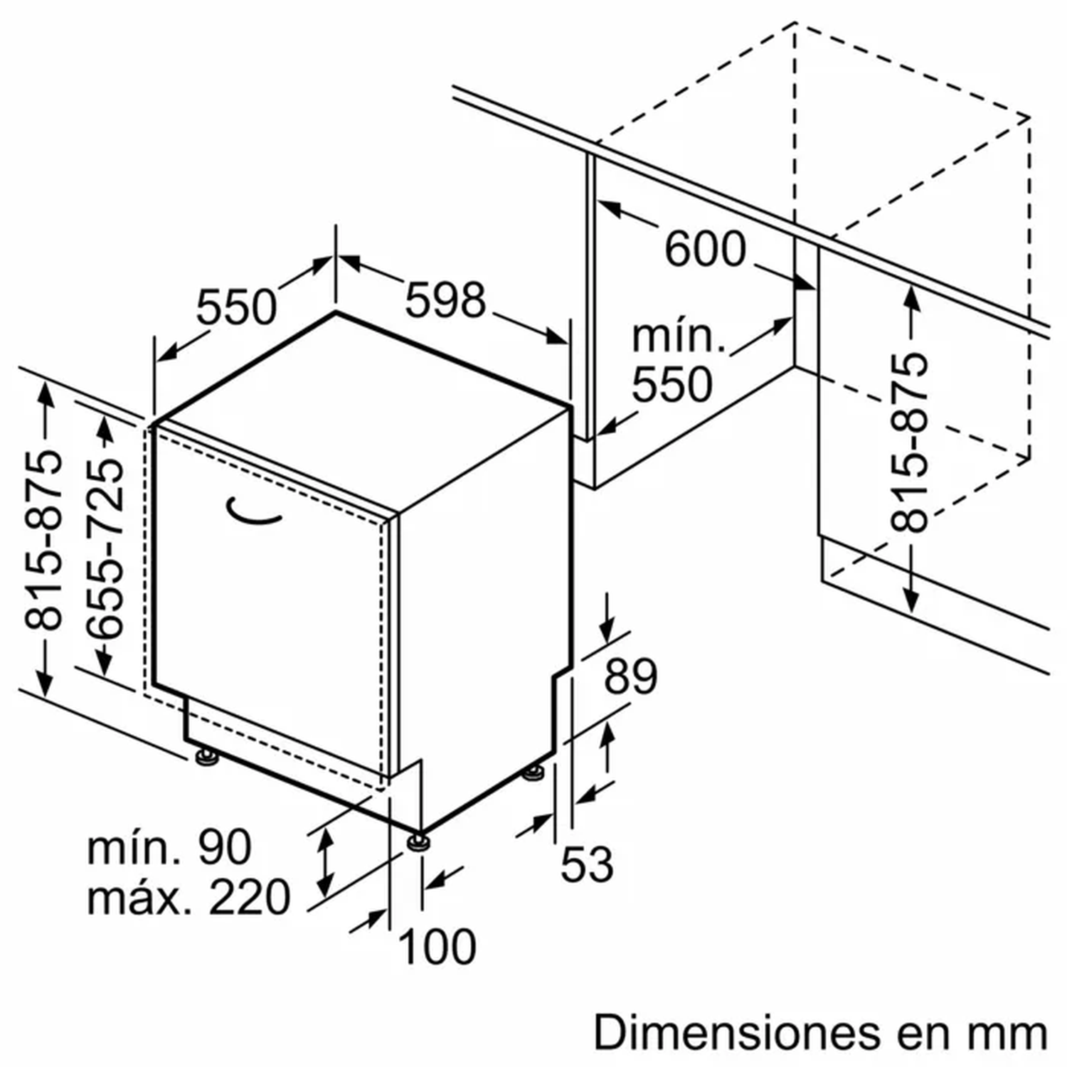 Lavavajillas Bosch Integrable Serie 4 SMV4HVX03E 14 Cubiertos-4