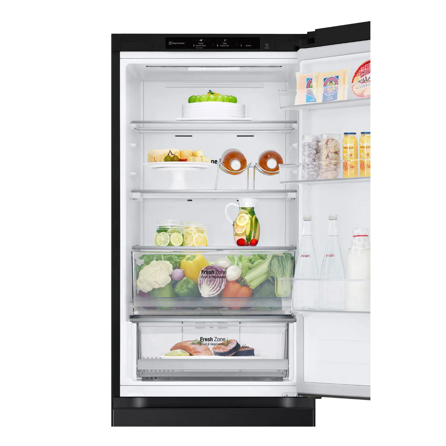 Refrigerador LG Bottom Freezer No Frost 344 Litros Black GB37BPT-6