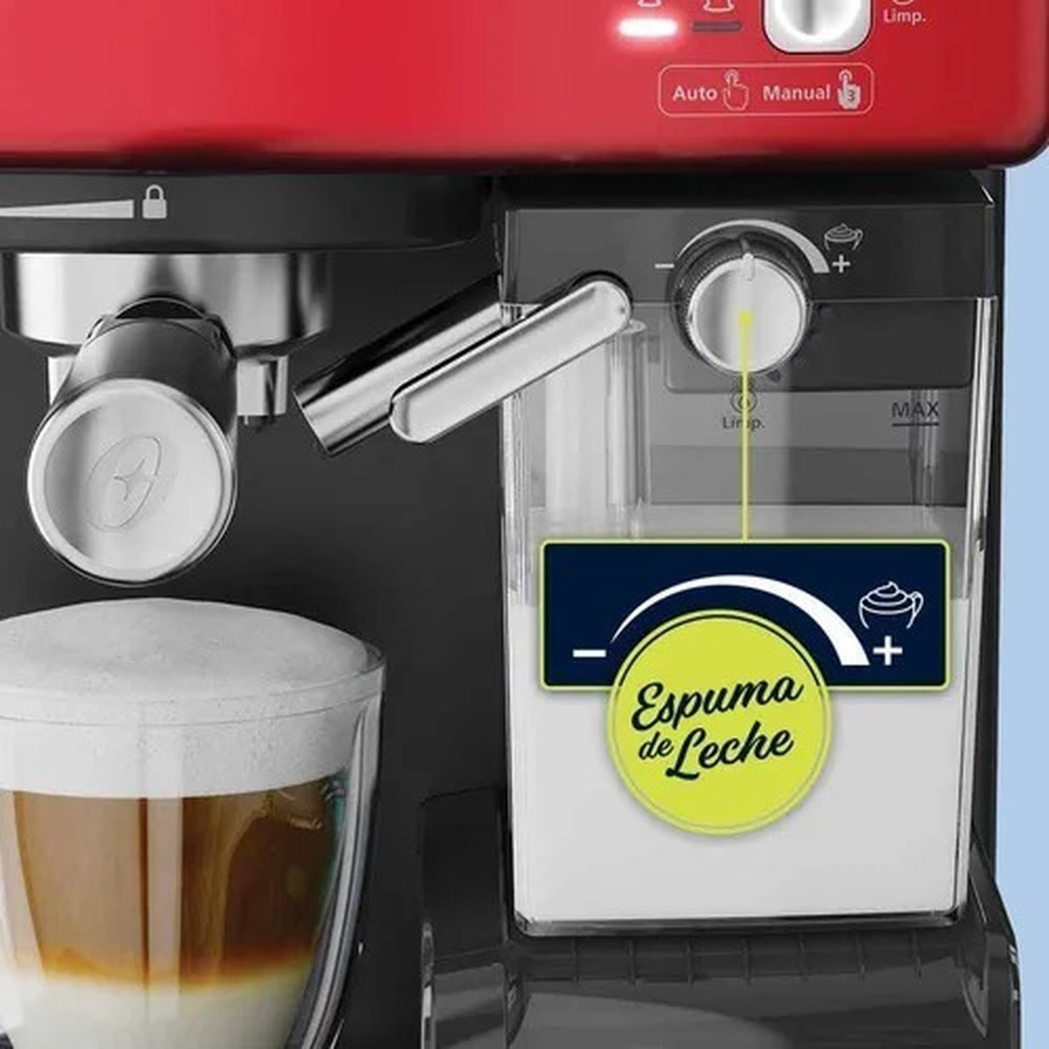 Cafetera Oster Prima Latte Roja Bvstem6603r-4