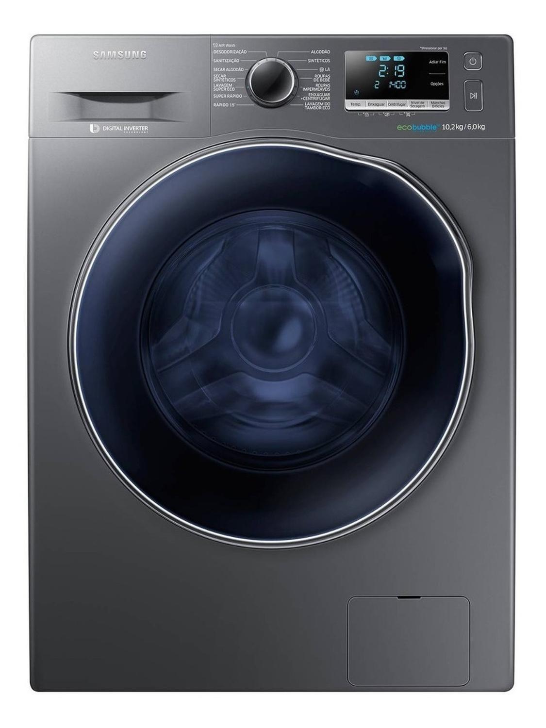 Lavadora Secadora Samsung Wd10j6410ax 10,5/6 Kg-0