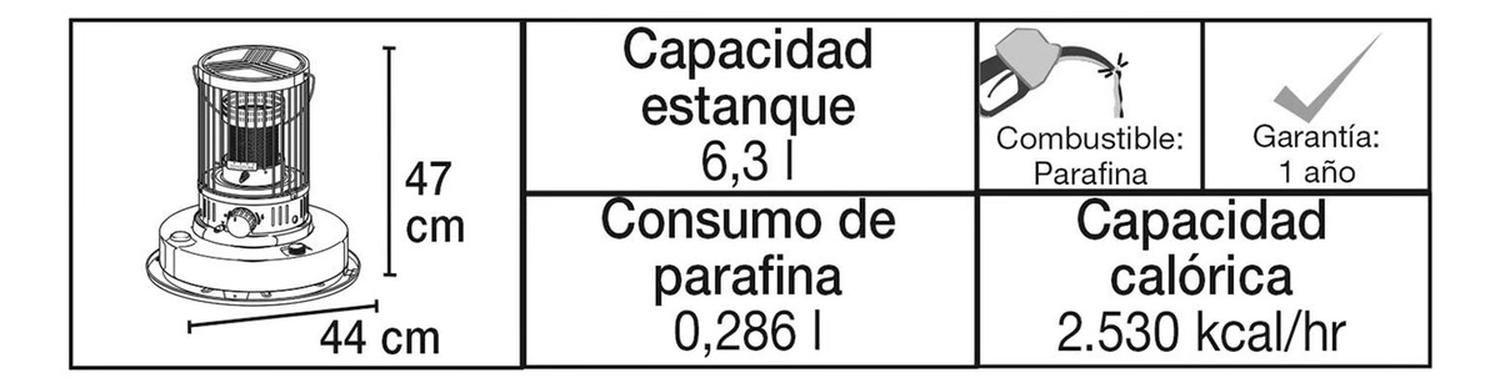Estufa A Parafina Toyotomi Mecha Ks-27 Roja-6