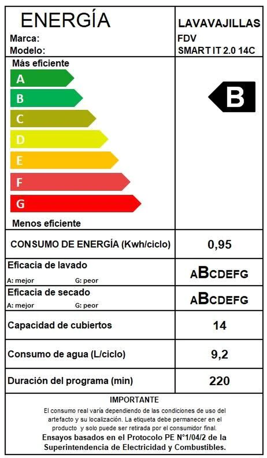 Lavavajillas FDV Smart IT 14 Cubiertos-4