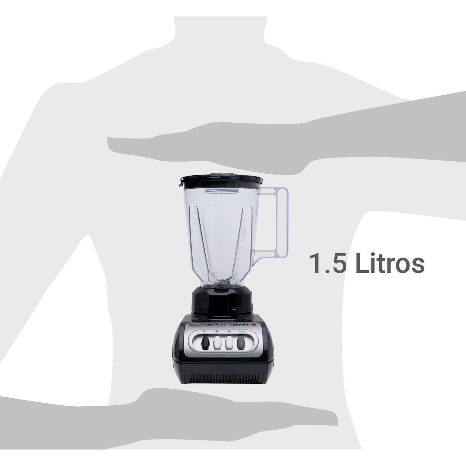 Licuadora Jarro Plastico Sindelen L-1500ng 750w 1.5lt-8