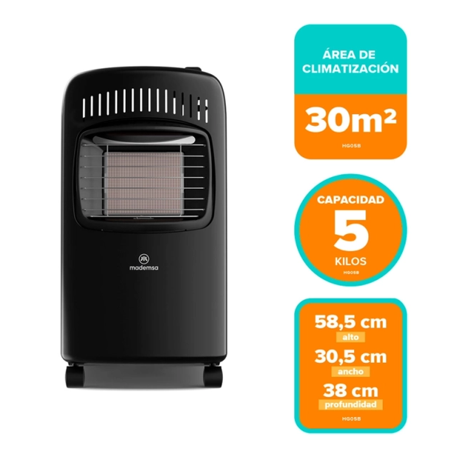 Estufa A Gas Licuado Mademsa HG05B-7