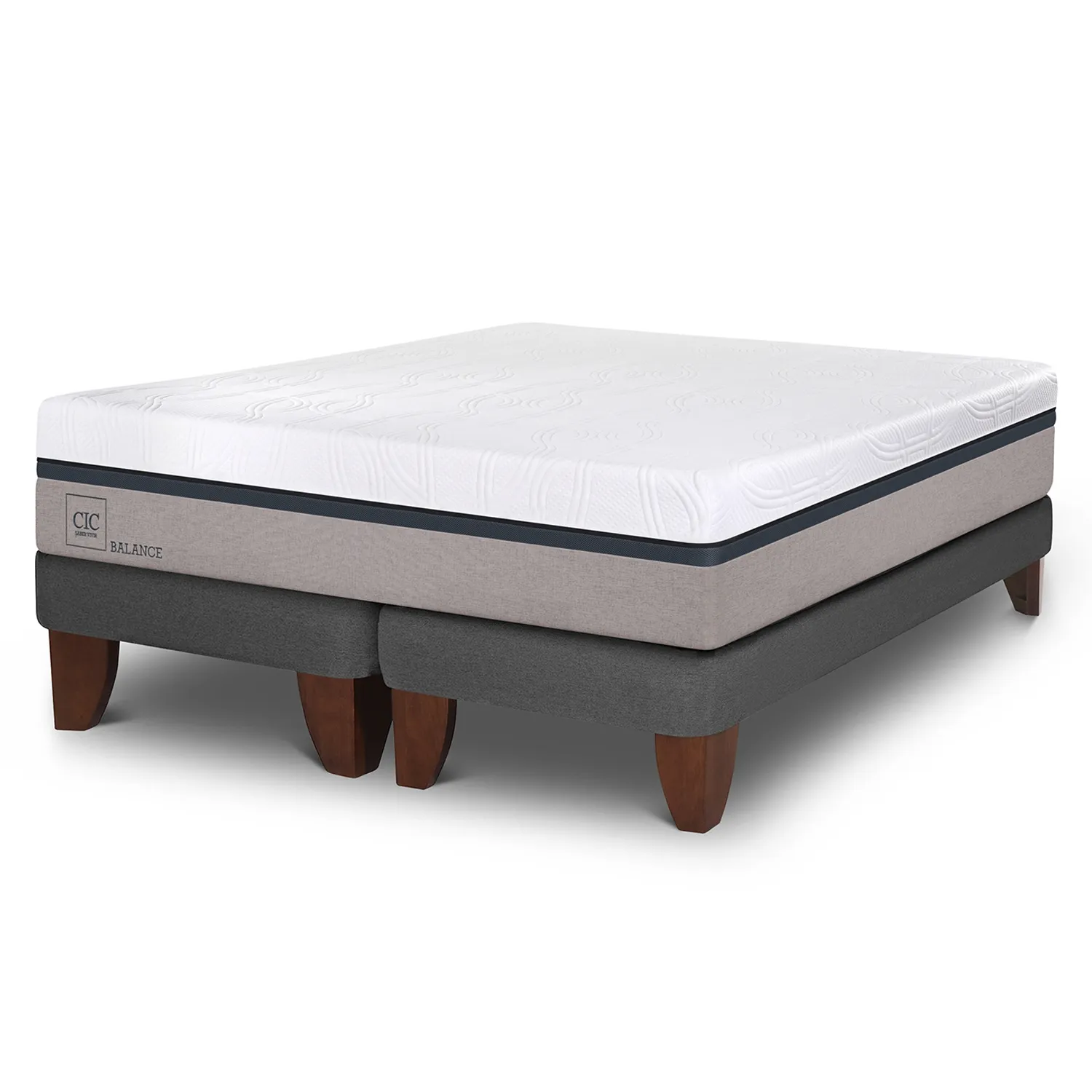 Cama Europea Cic Balance 2 Plazas Base Dividida 200cm x 150cm-0