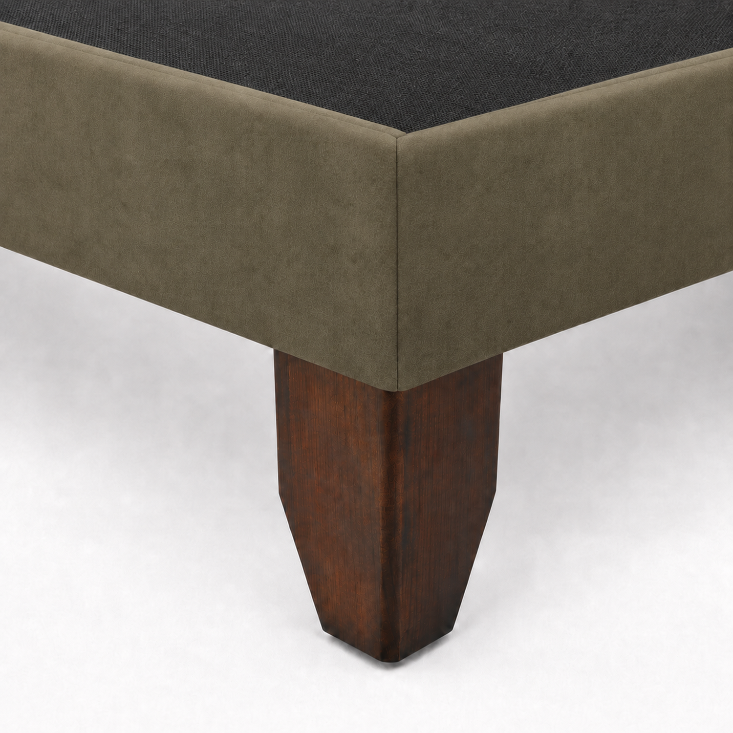 Base De Cama Europea 2 Plazas Dividida Verde Oliva 190 Cm Largo-2